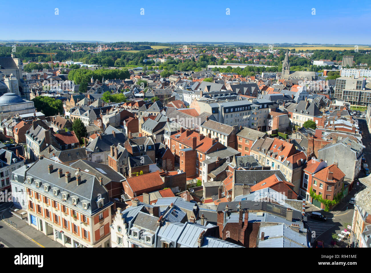 Arras (Nordfrankreich): Die Dächer der Stadt von der Oberseite der Glockenturm *** Local Caption *** gesehen Stockfoto