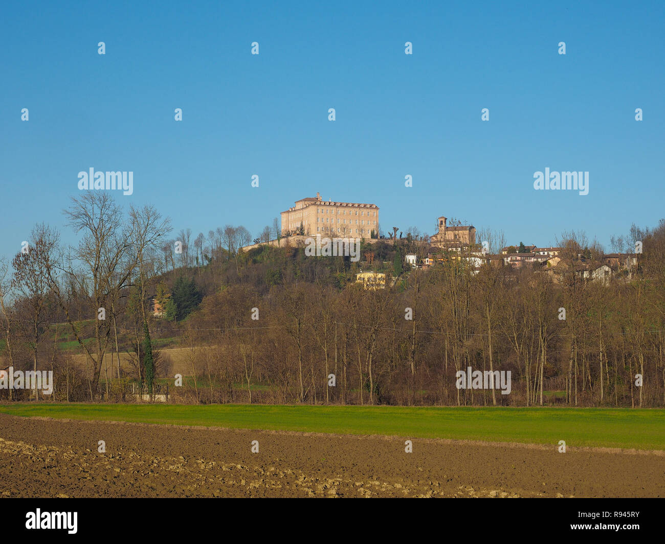 Castello di Pralormo Schloss in Pralormo, Italien Stockfoto