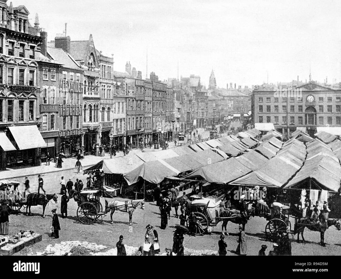 Marktplatz, Nottingham Stockfoto