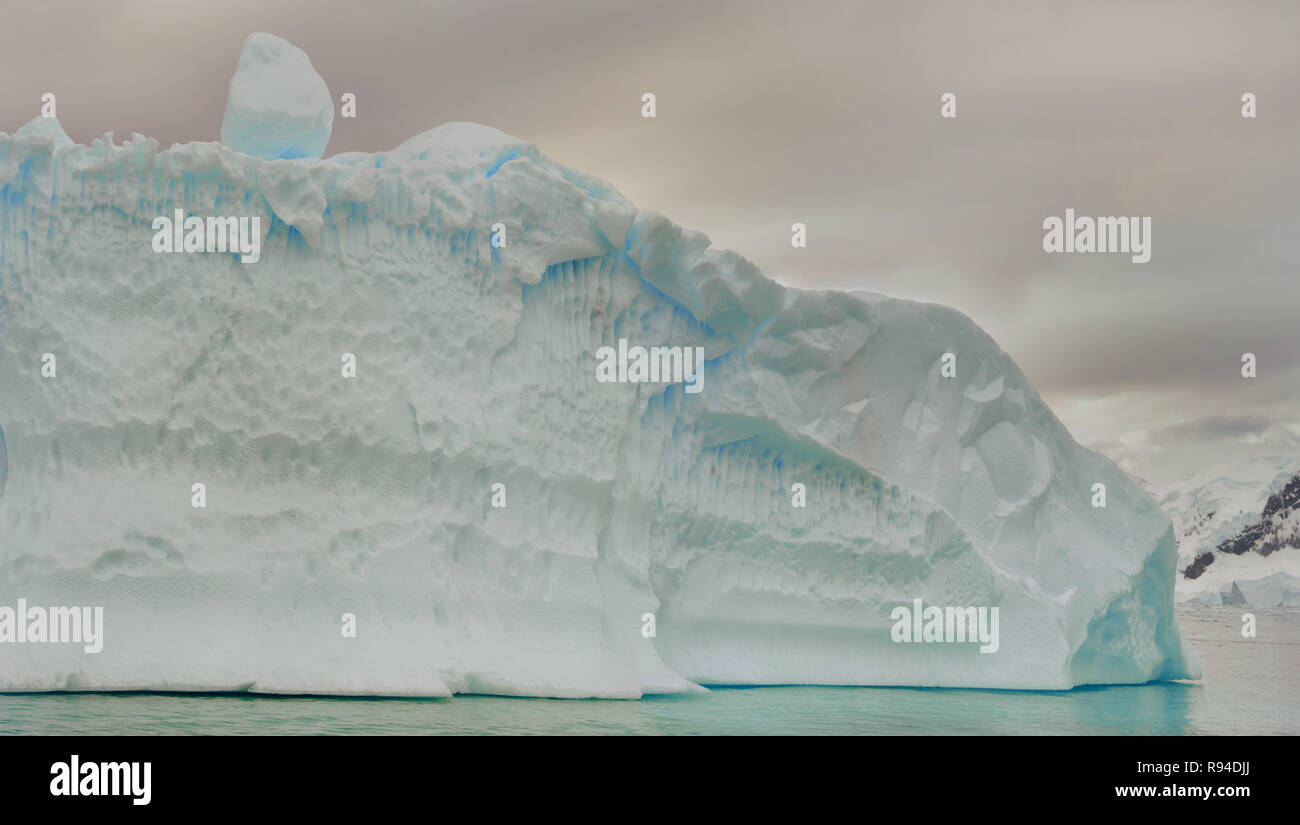 Das ewige Eis der Antarktis Wüste Stockfoto