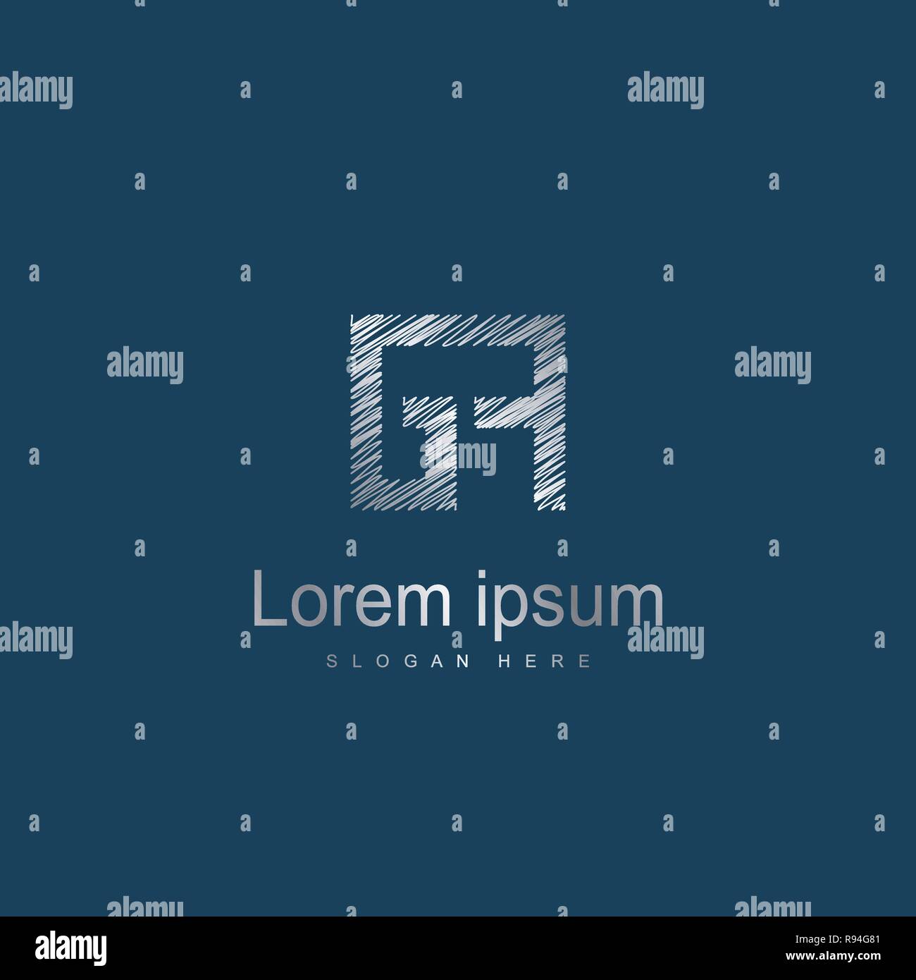 Initial GF Logo Vorlage Vektor Design Stock Vektor