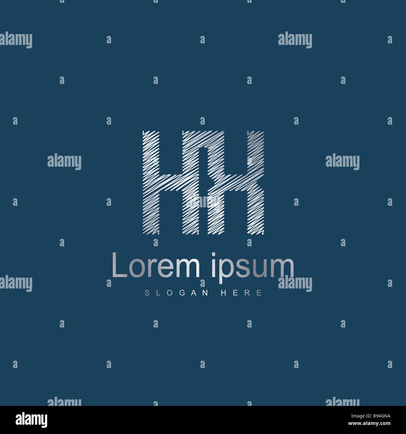 Initial HX Logo Vorlage Vektor Design Stock Vektor