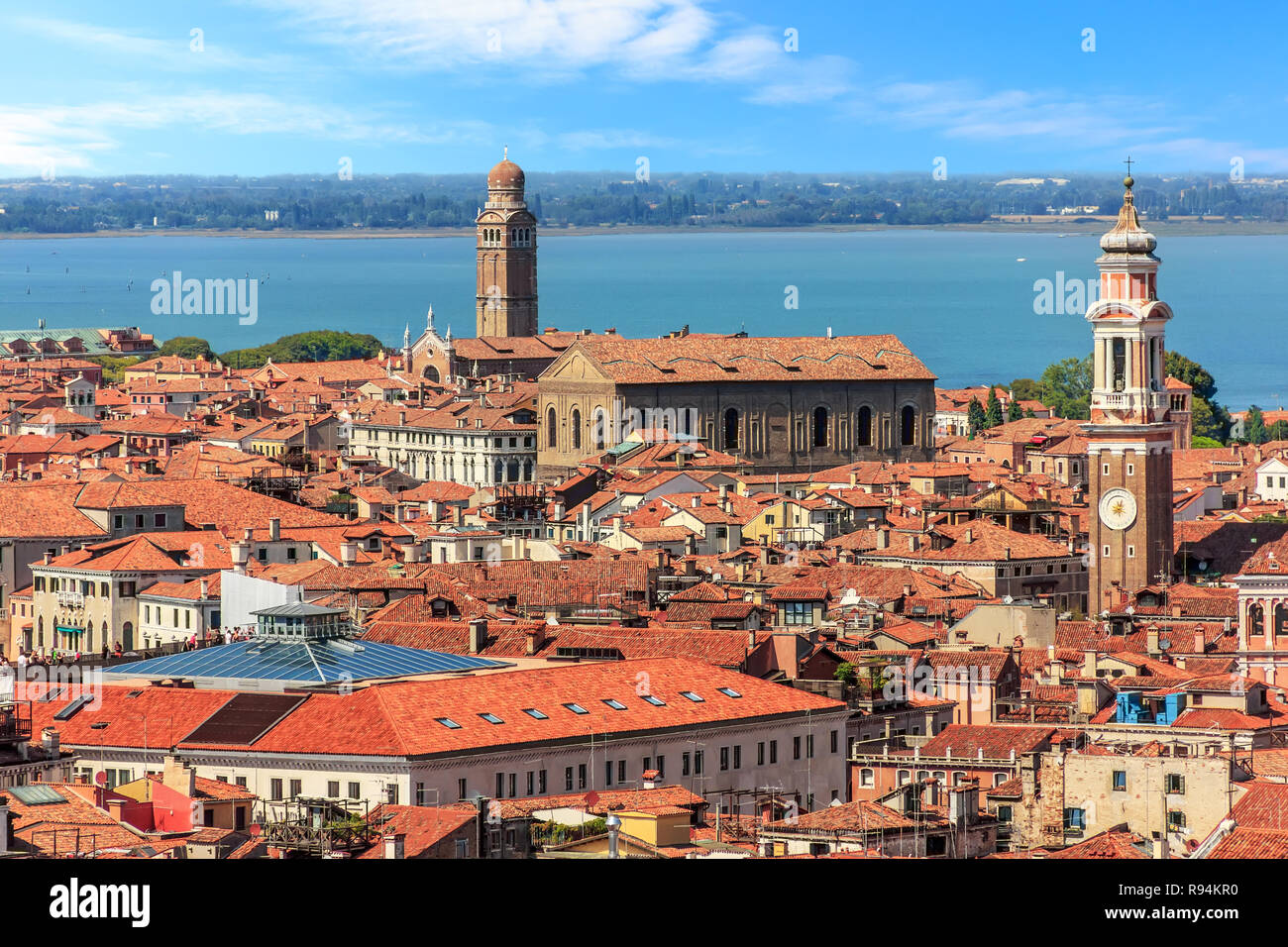 Die San Apostoli Glockenturm und die Madonna dell'Orto Turm in Stockfoto