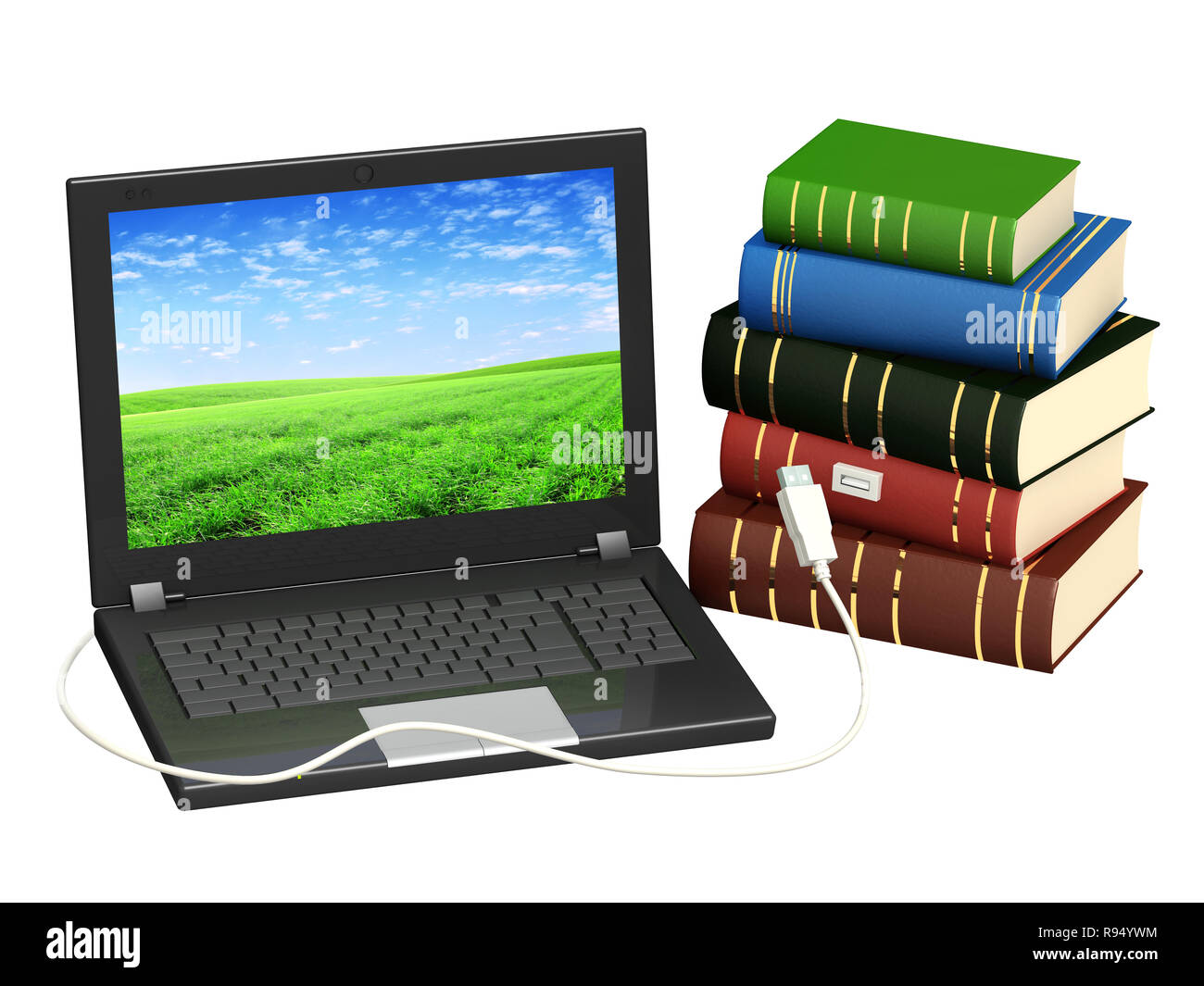 Konzeptionelle Bild - neue Technologien. Hörbuch Stockfoto