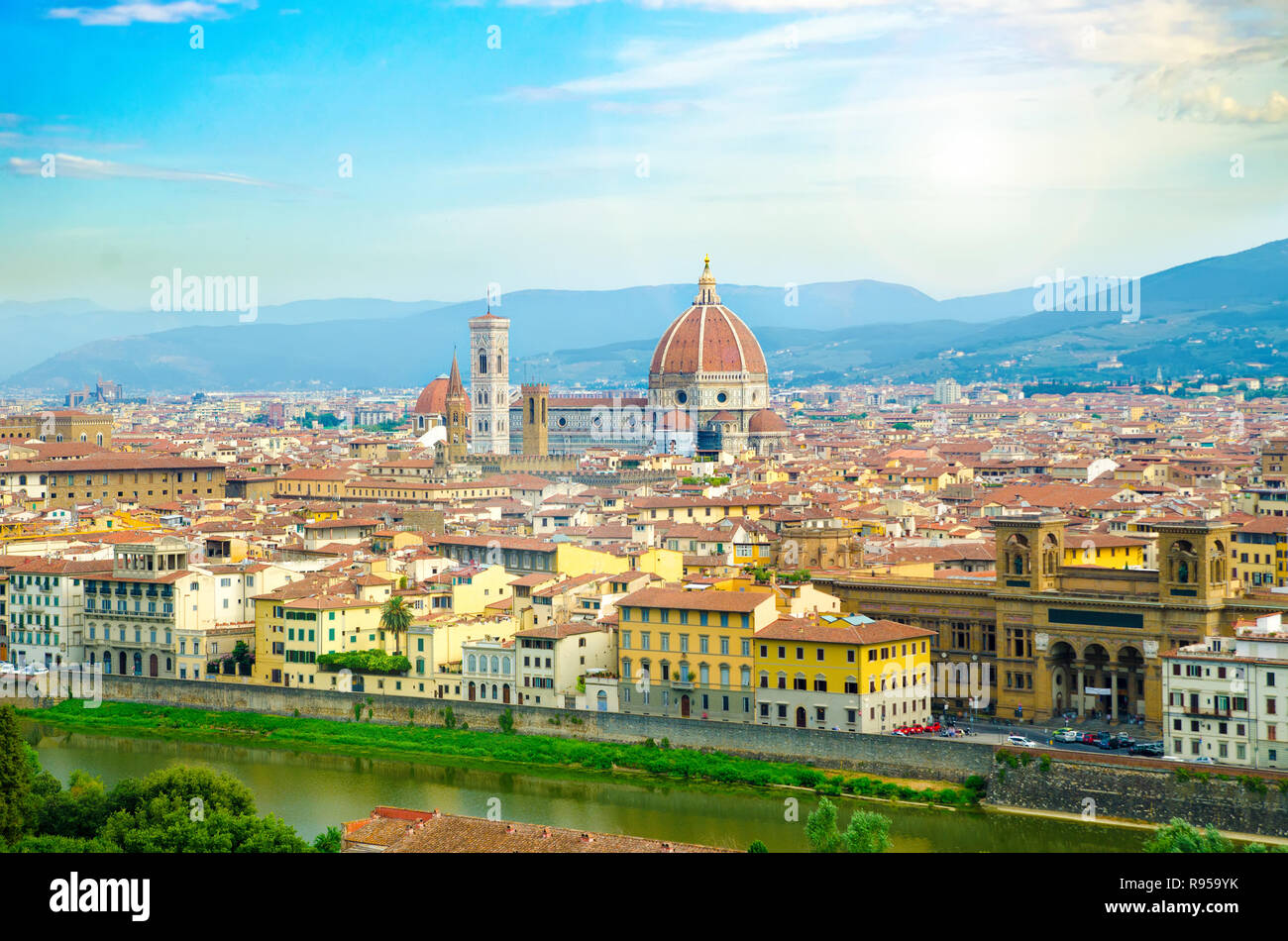 Panorama von Florenz, Toskana, Italien Stockfoto