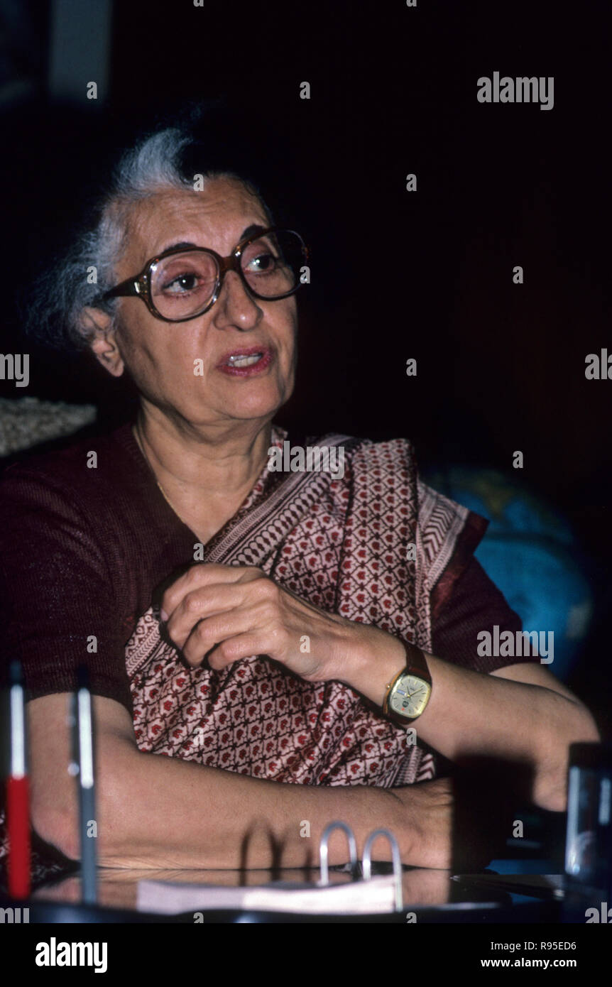 Indira Priyadarshini Gandhi MODEL RELEASE NICHT VERFÜGBAR Stockfoto