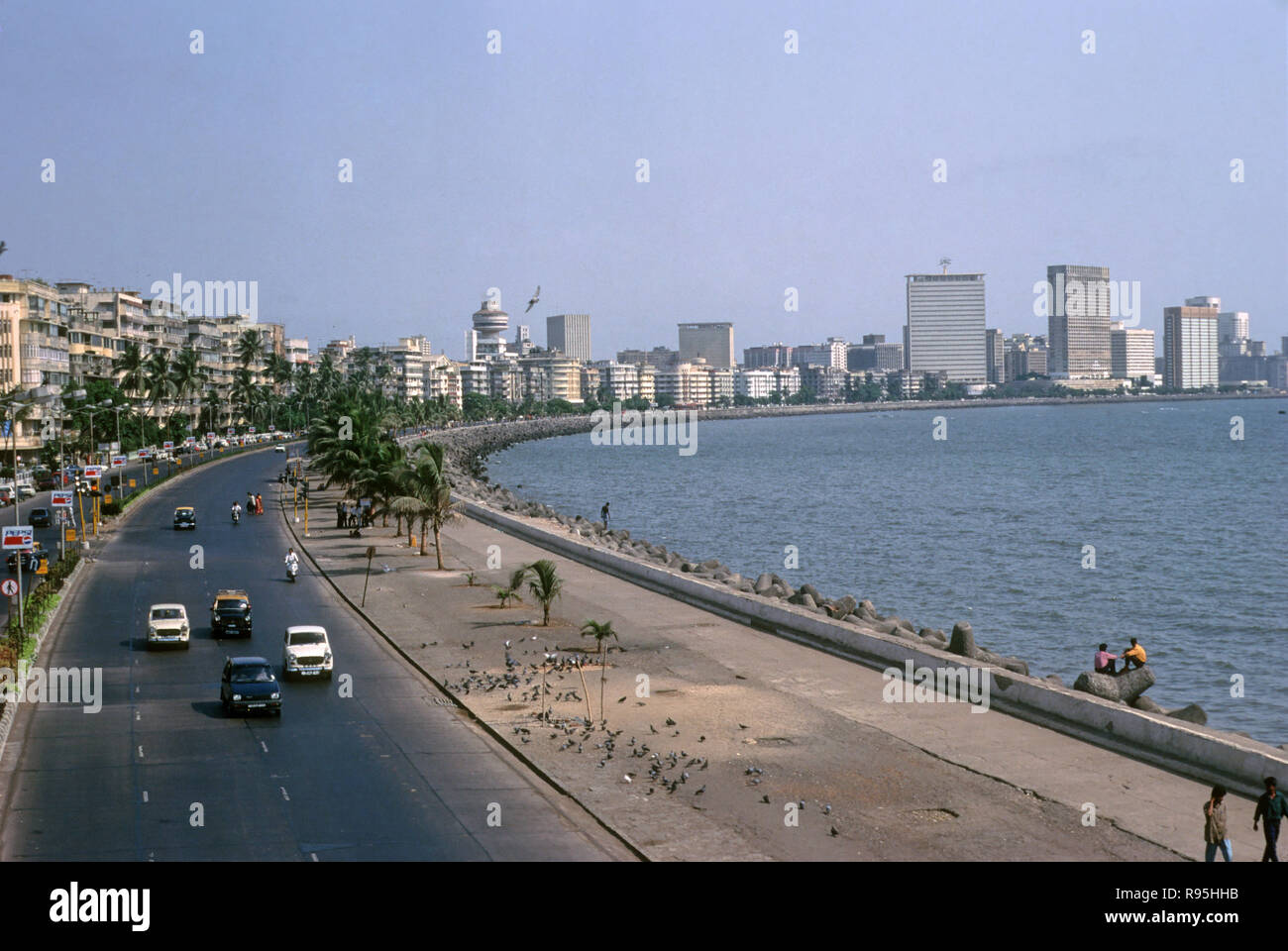 Marine Drive, Nariman Point, Mumbai, Bombay, Maharashtra, Indien Stockfoto