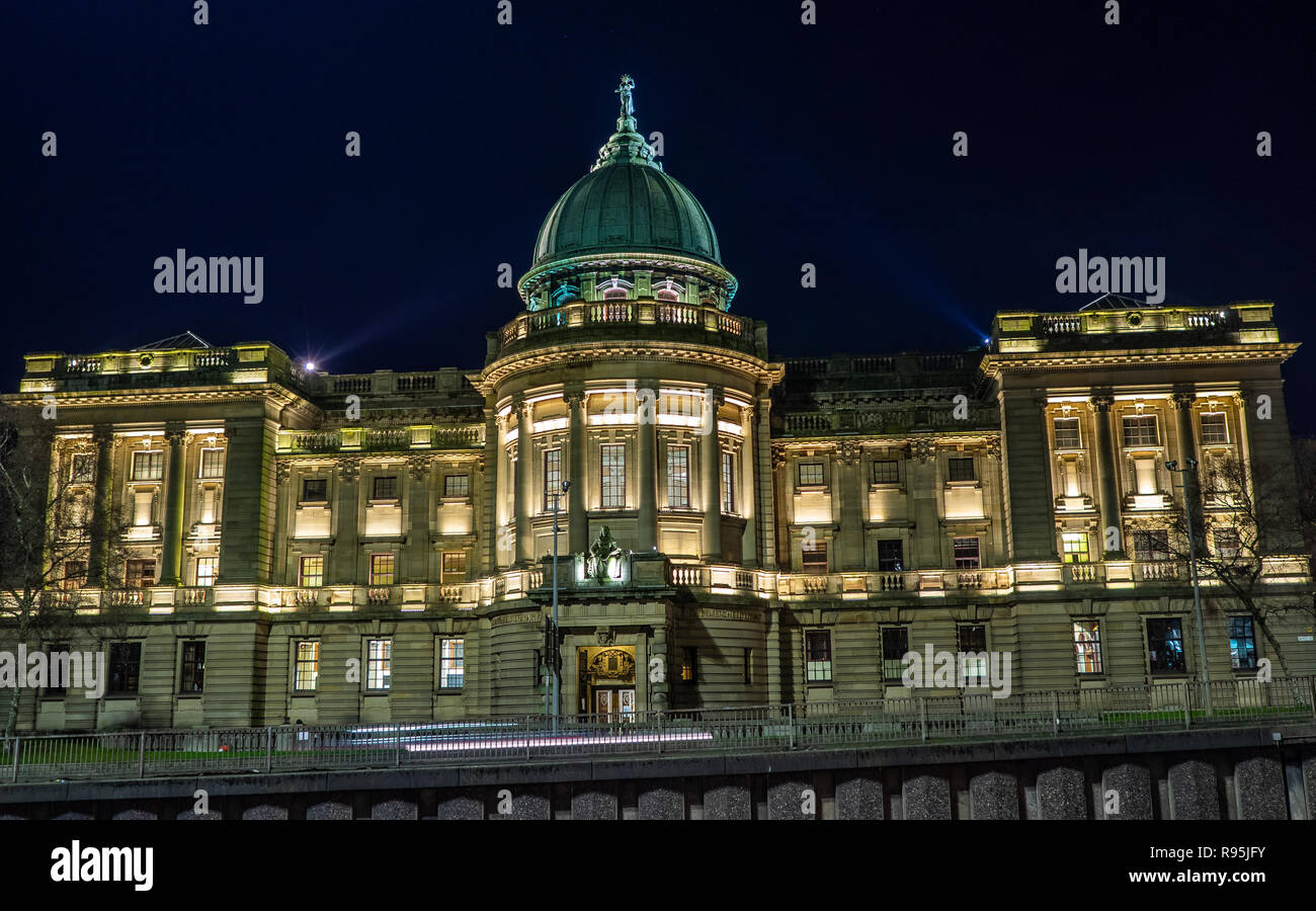 Die Mitchell Library in Glasgow ist einer der größten europäischen öffentlichen Bibliotheken. Die Edwardianische barocke Gebäude ist eine Kategorie B Gebäude aufgeführt. Stockfoto