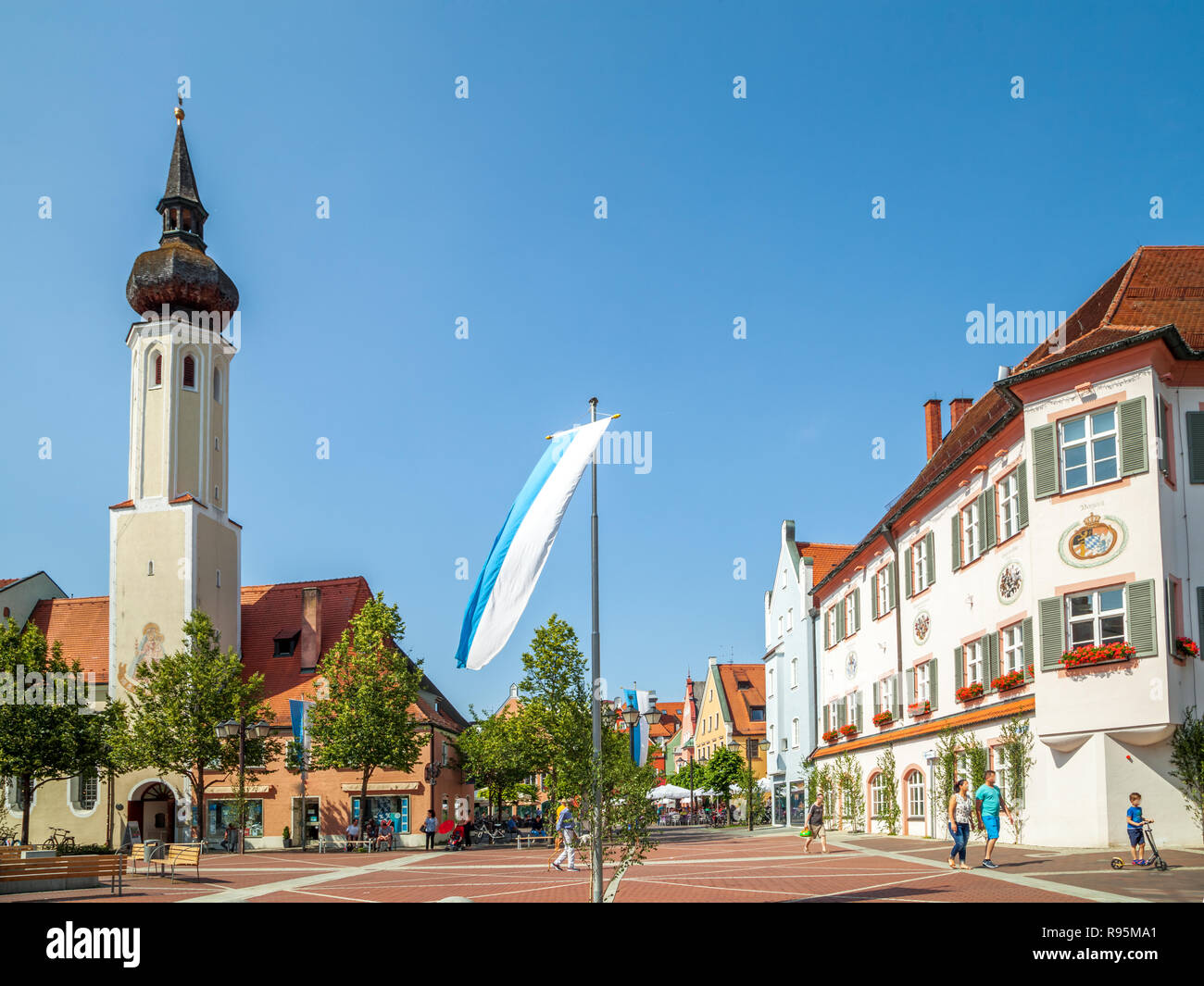 Historische Stadt Erding, Bayern, Deutschland Stockfotografie - Alamy