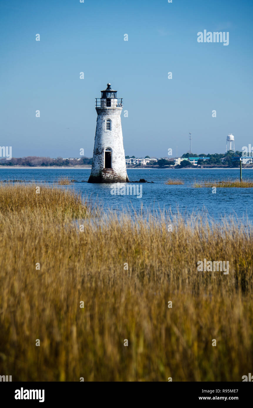 Cockspur Island Lighthouse in Georgien Stockfoto