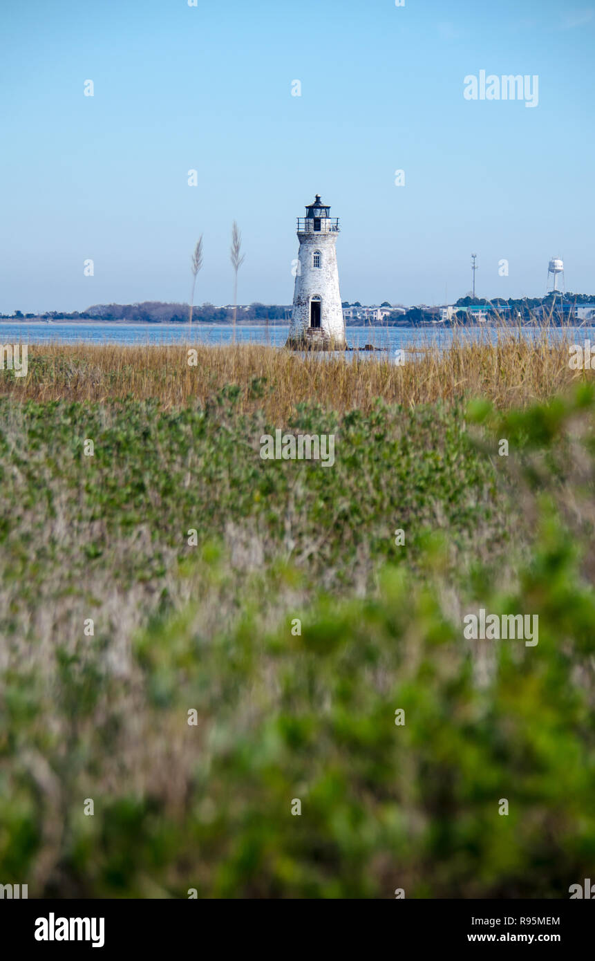 Cockspur Island Lighthouse in Georgien Stockfoto