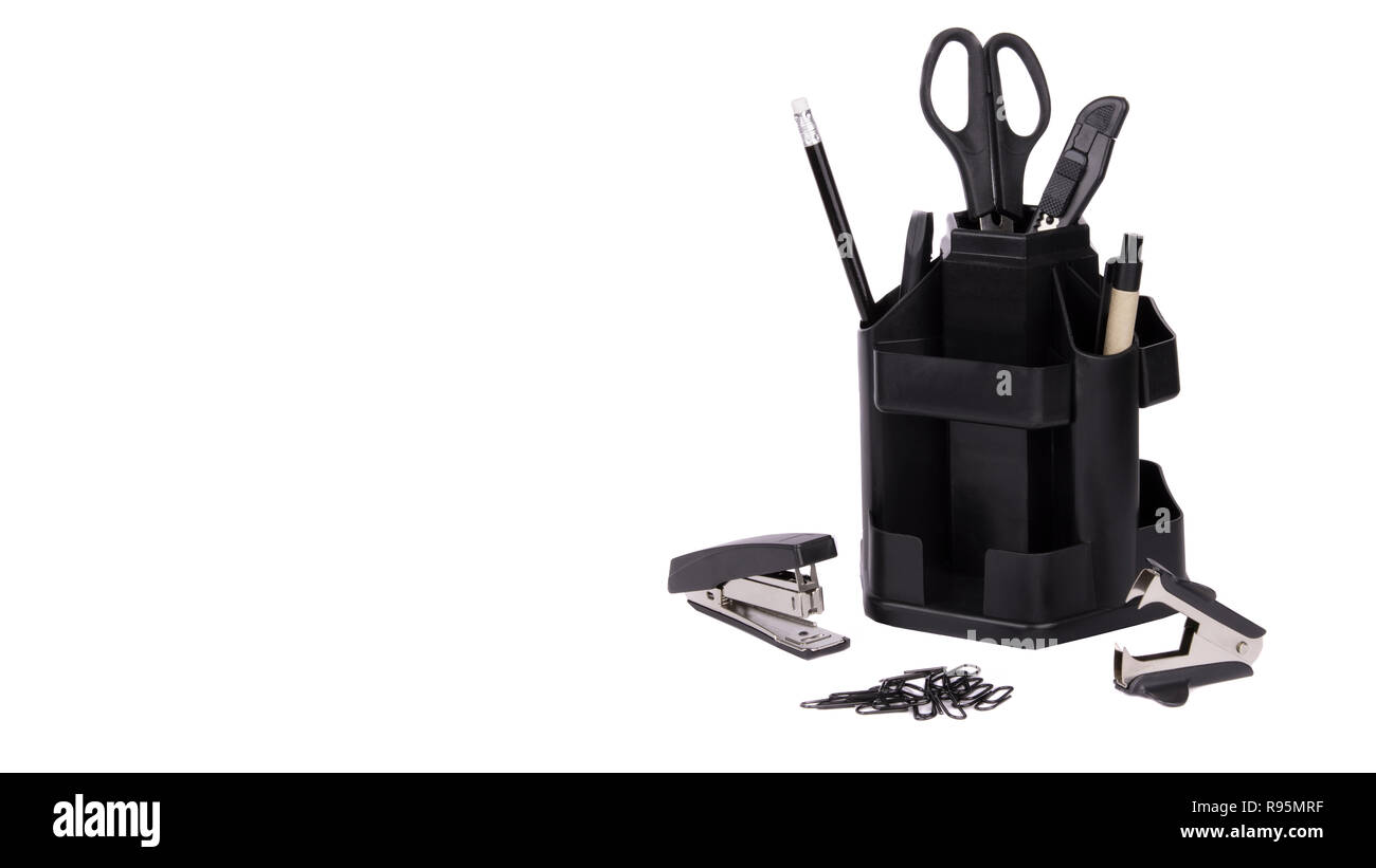 Veranstalter mit Vorlage Stockfoto