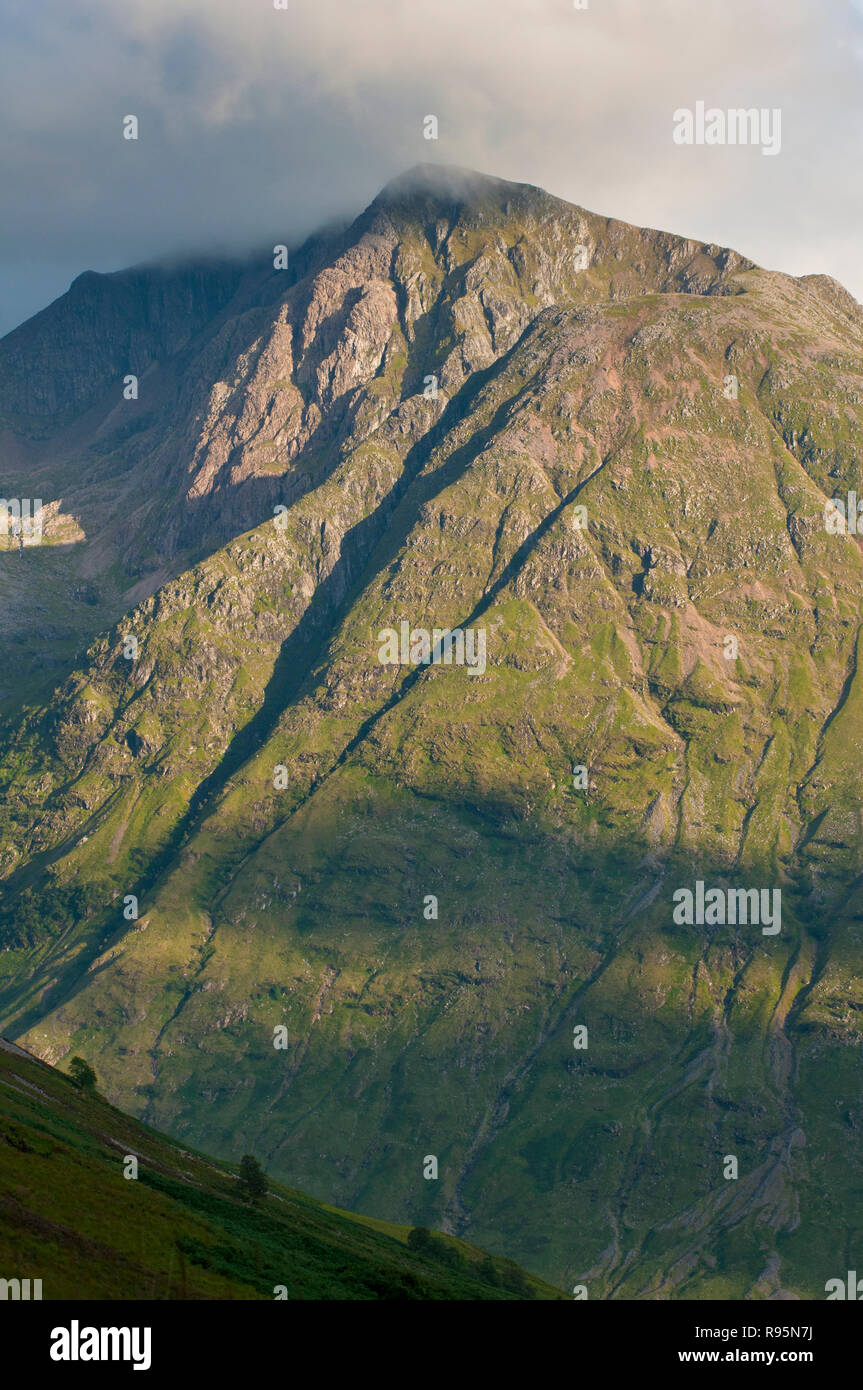 Berggipfel in Glencoe, Schottland Stockfoto