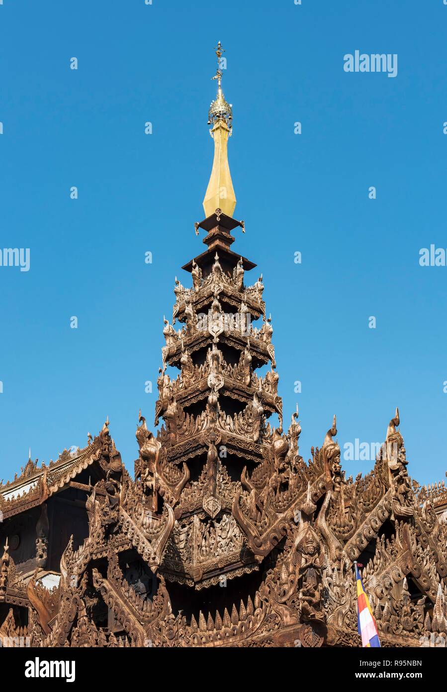 Nat Taung Kyaung, Myoe Daung Kloster, alte Bagan, Myanmar, Birma Stockfoto