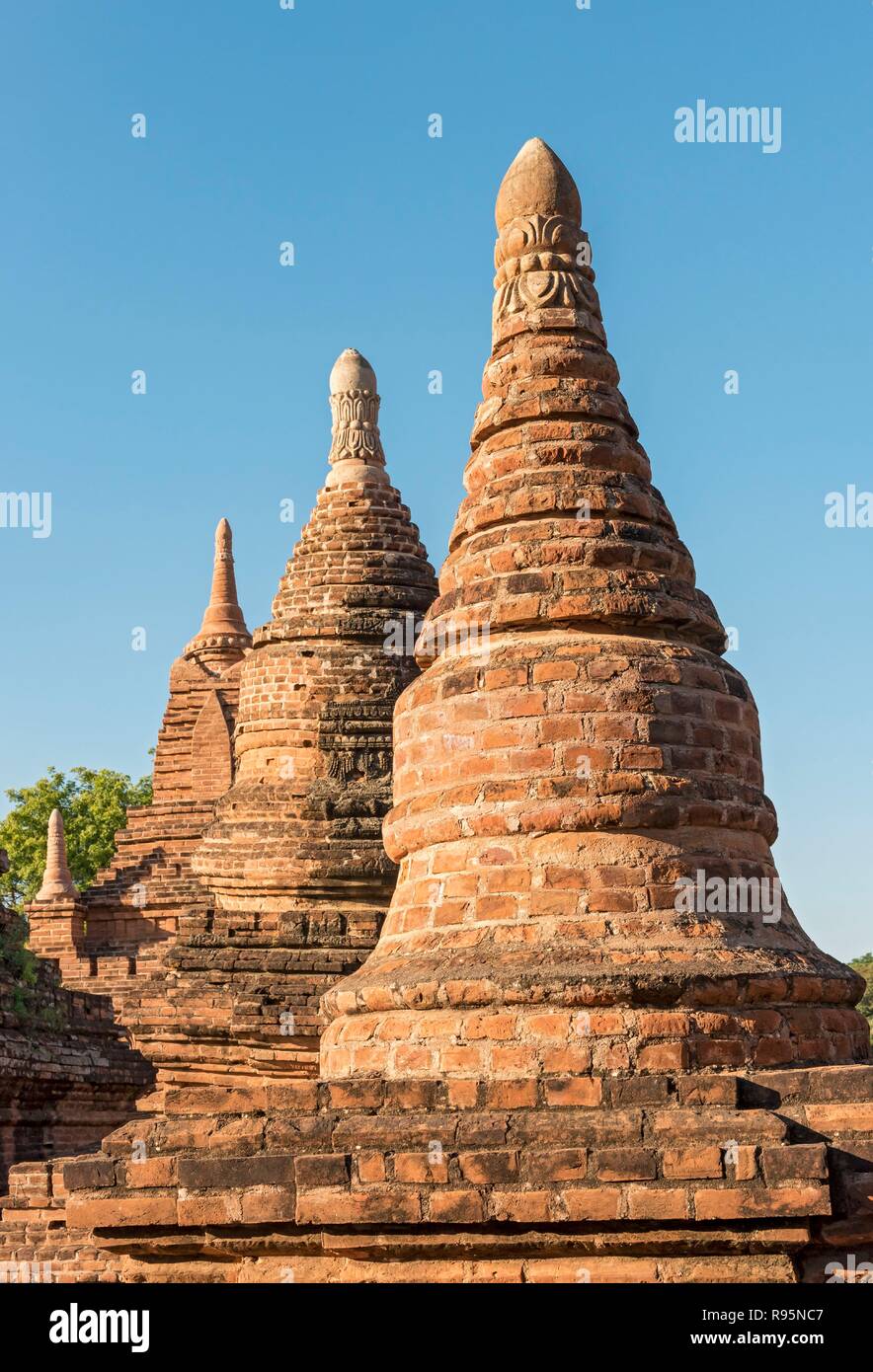 Khaymingha Gruppe von Tempeln, Bagan, Myanmar, Birma Stockfoto