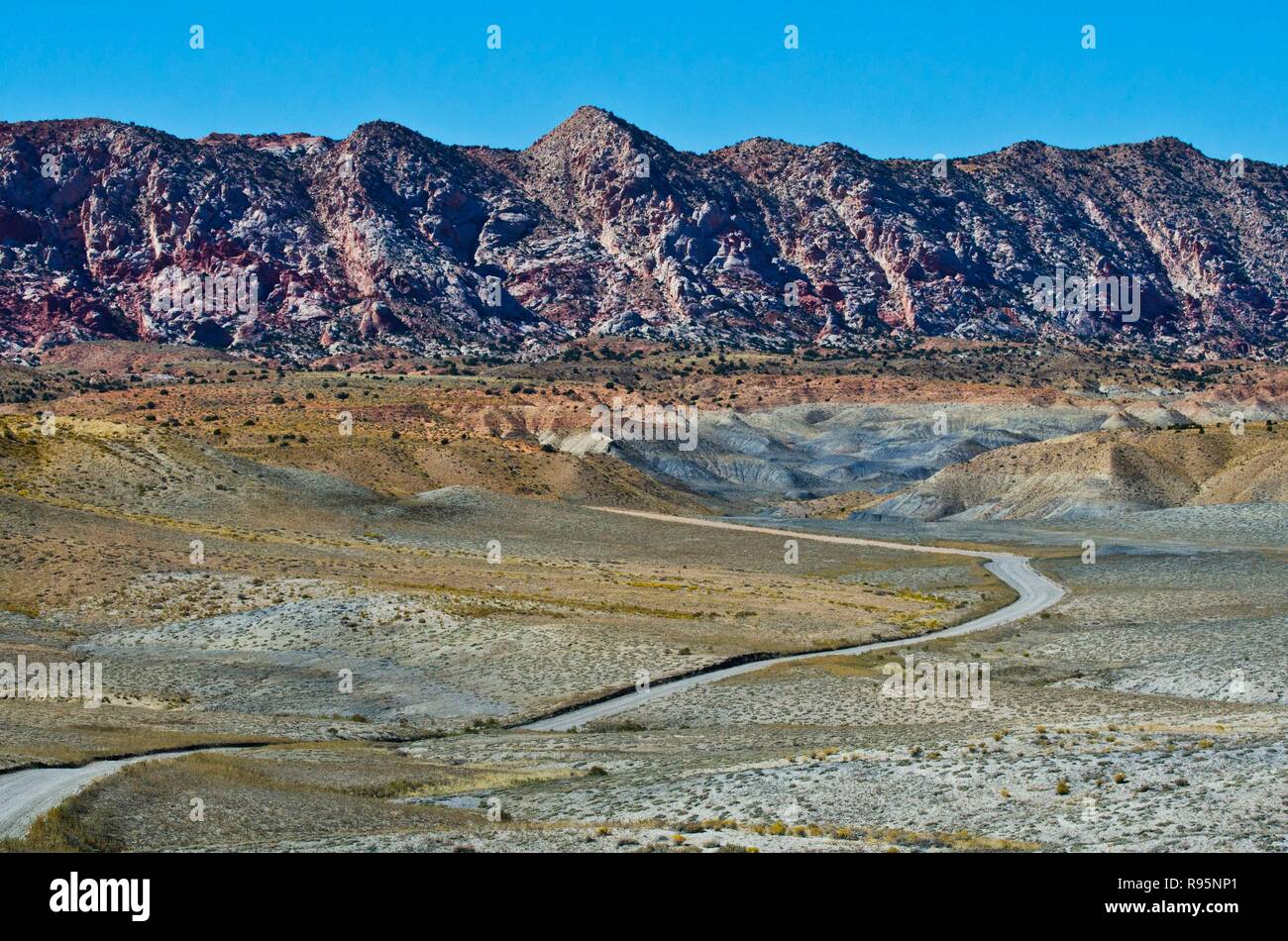 Utah, große Wasser, Blick von der Cottonwood Canyon Road Stockfoto