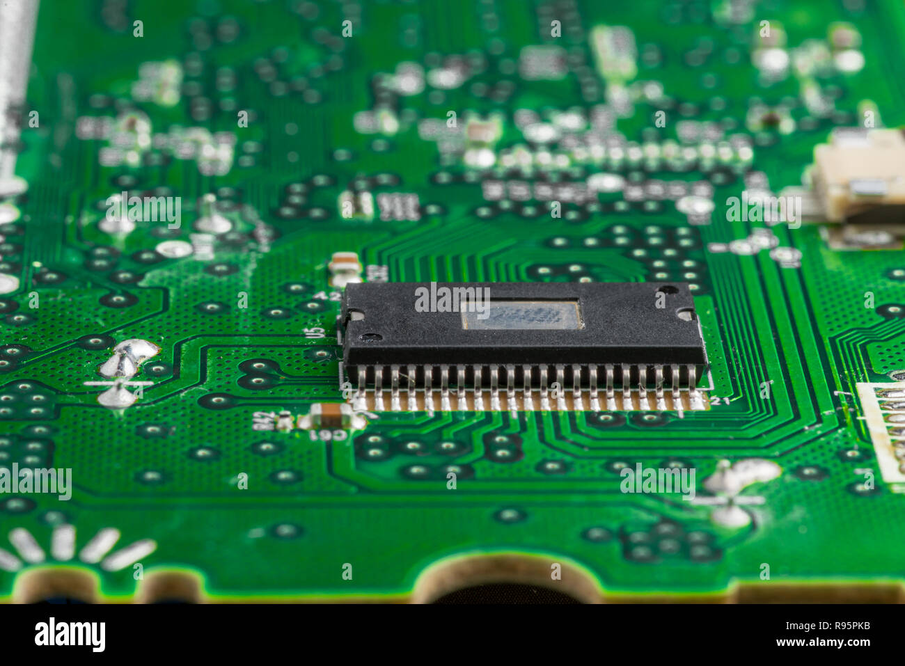 In der Nähe von computer Microchip Stockfoto