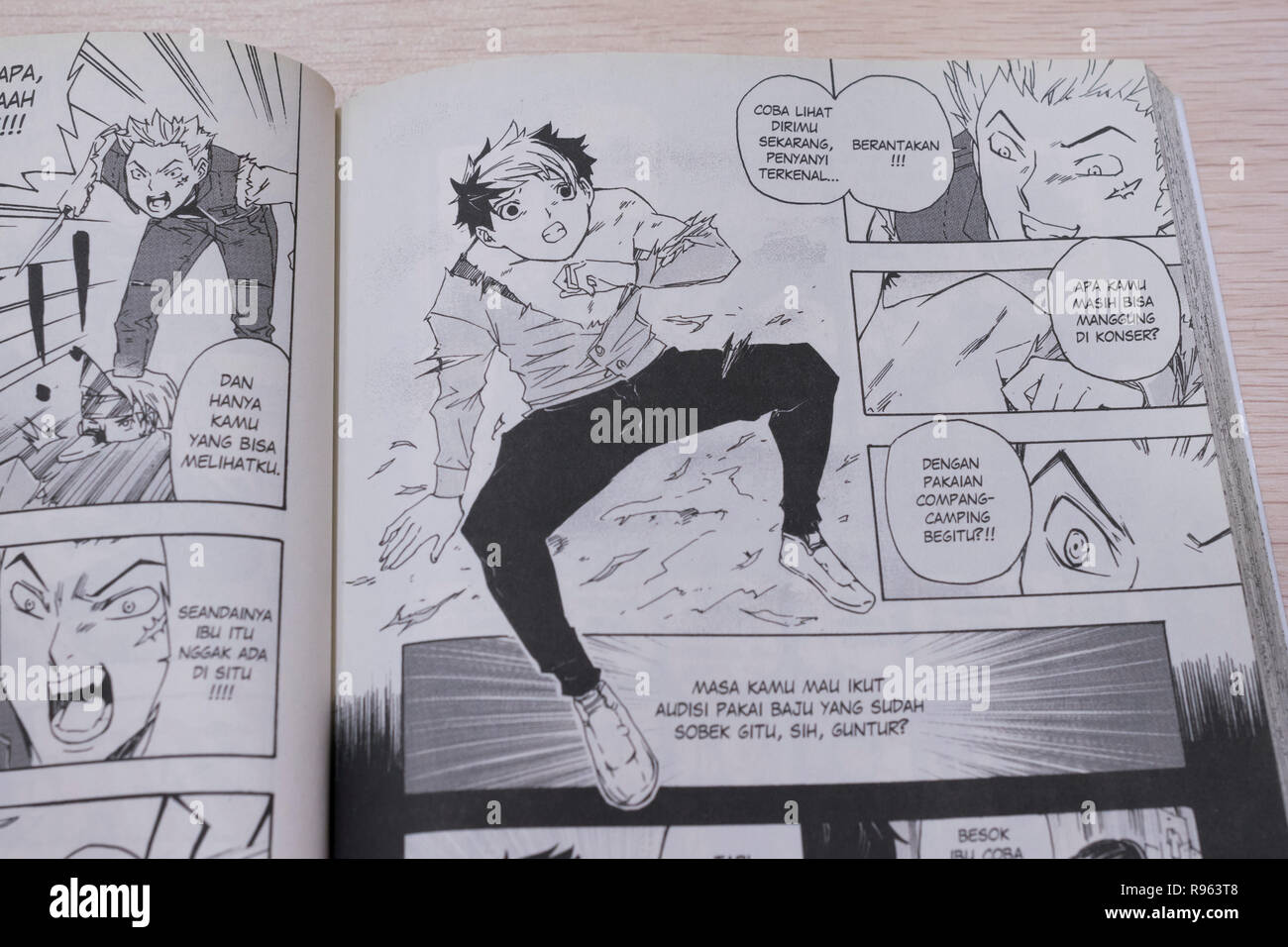 9.3, Indonesische Manga, IndonesianBook Stockfoto