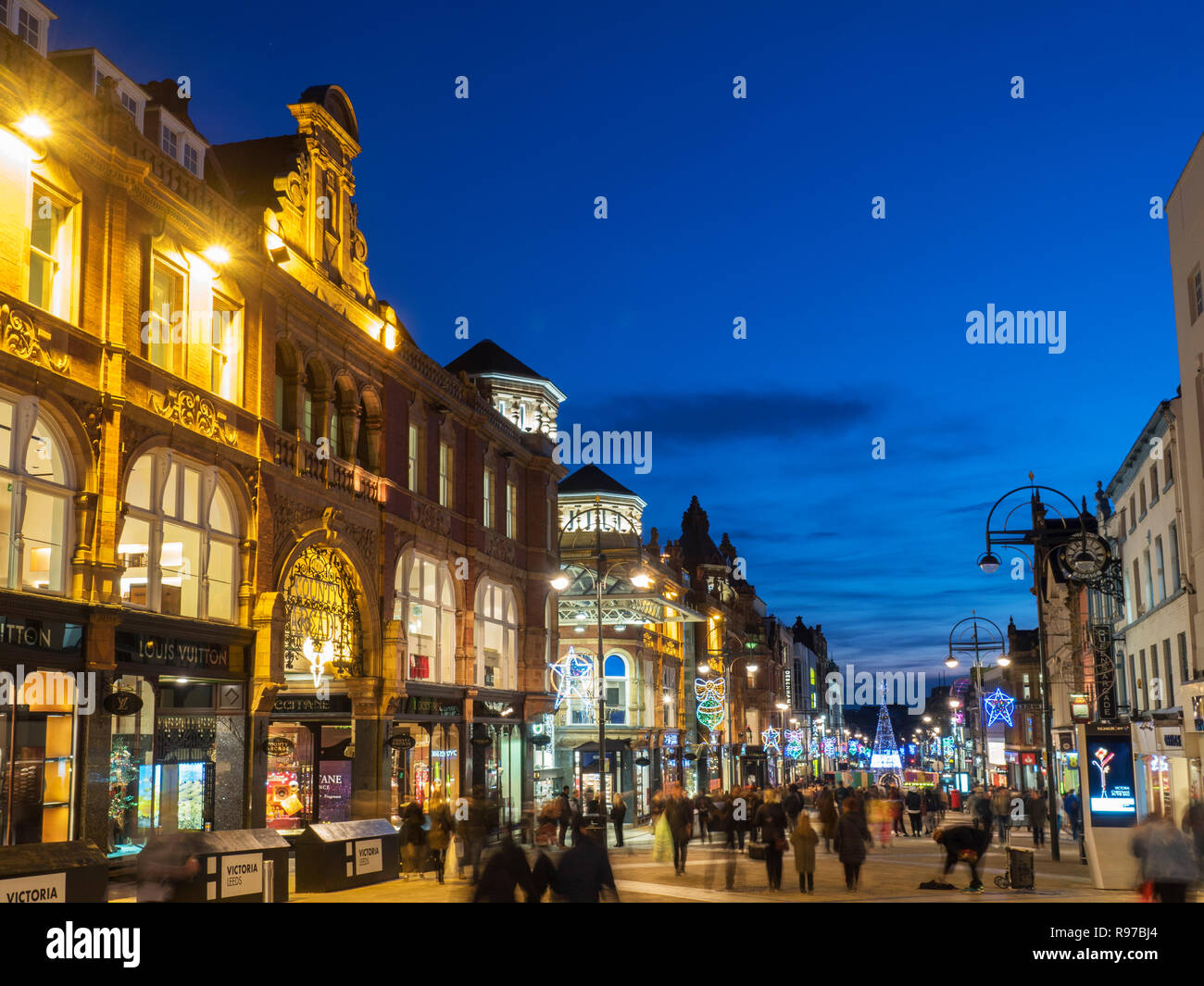 Briggate leeds zu weihnachten Fotos und Bildmaterial in hoher