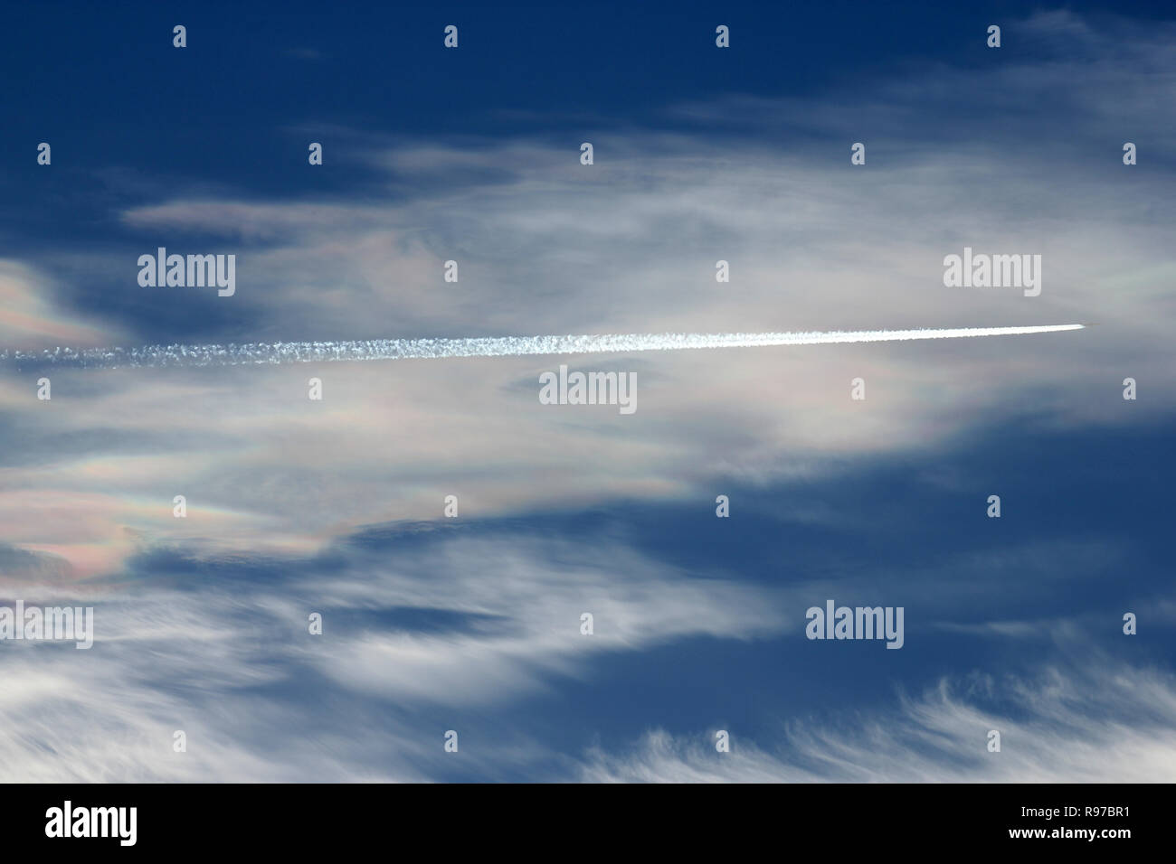 Cloud schillern Cambridgeshire Stockfoto