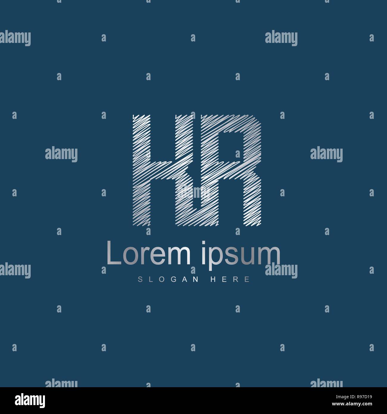 Anfangsbuchstaben KR Logo Vorlage Vektor Design. Abstrakte Buchstaben Logo Design Stock Vektor