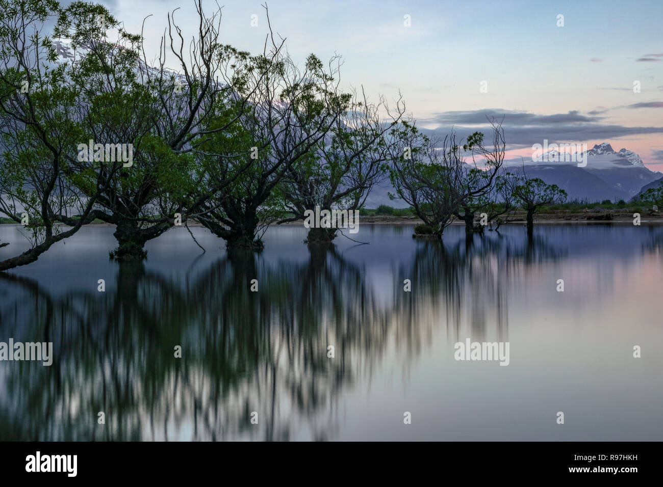 Glenorchy, Lake Wakatipu und Otaga, Südinsel, Neuseeland Stockfoto