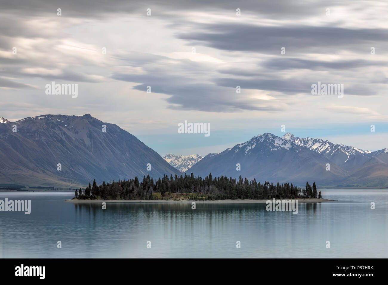 Lake Tekapo, Canterbury, Südinsel, Neuseeland Stockfoto