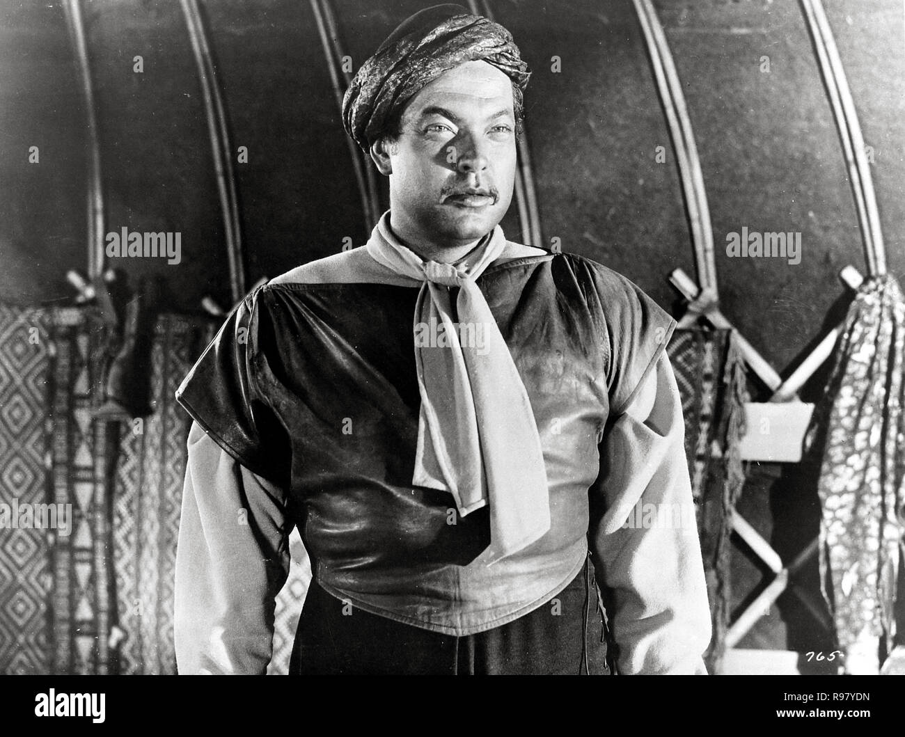 Original Film Titel: Die schwarze Rose. Englischer Titel: Die schwarze Rose.  Jahr: 1950. Regie: HENRY HATHAWAY. Stars: Orson Welles. Quelle: 20th  Century Fox/Album Stockfotografie - Alamy