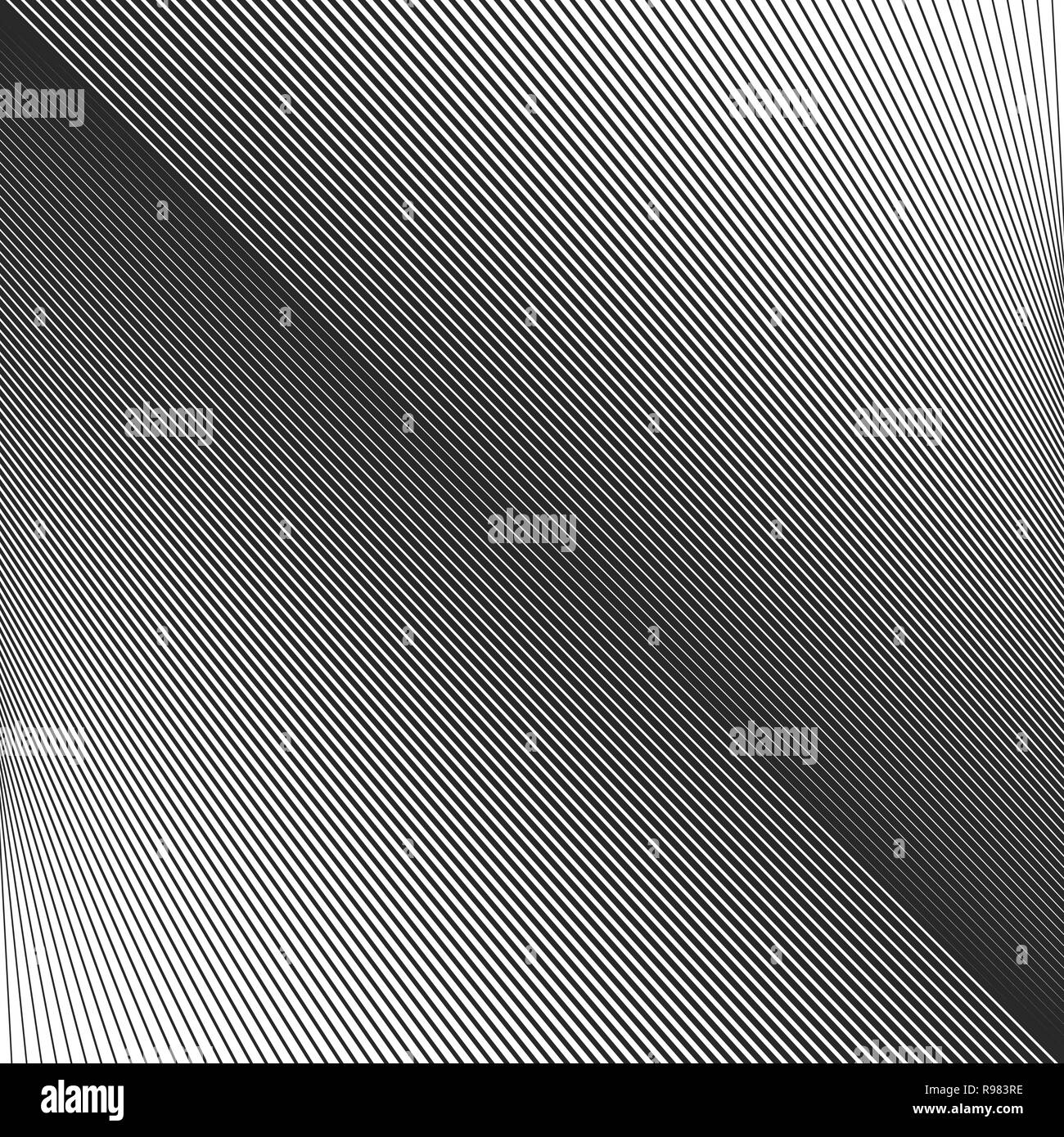 Abstrakte linearen Muster. Vector Illustration. Hintergrund mit schwarzen Linien Stock Vektor
