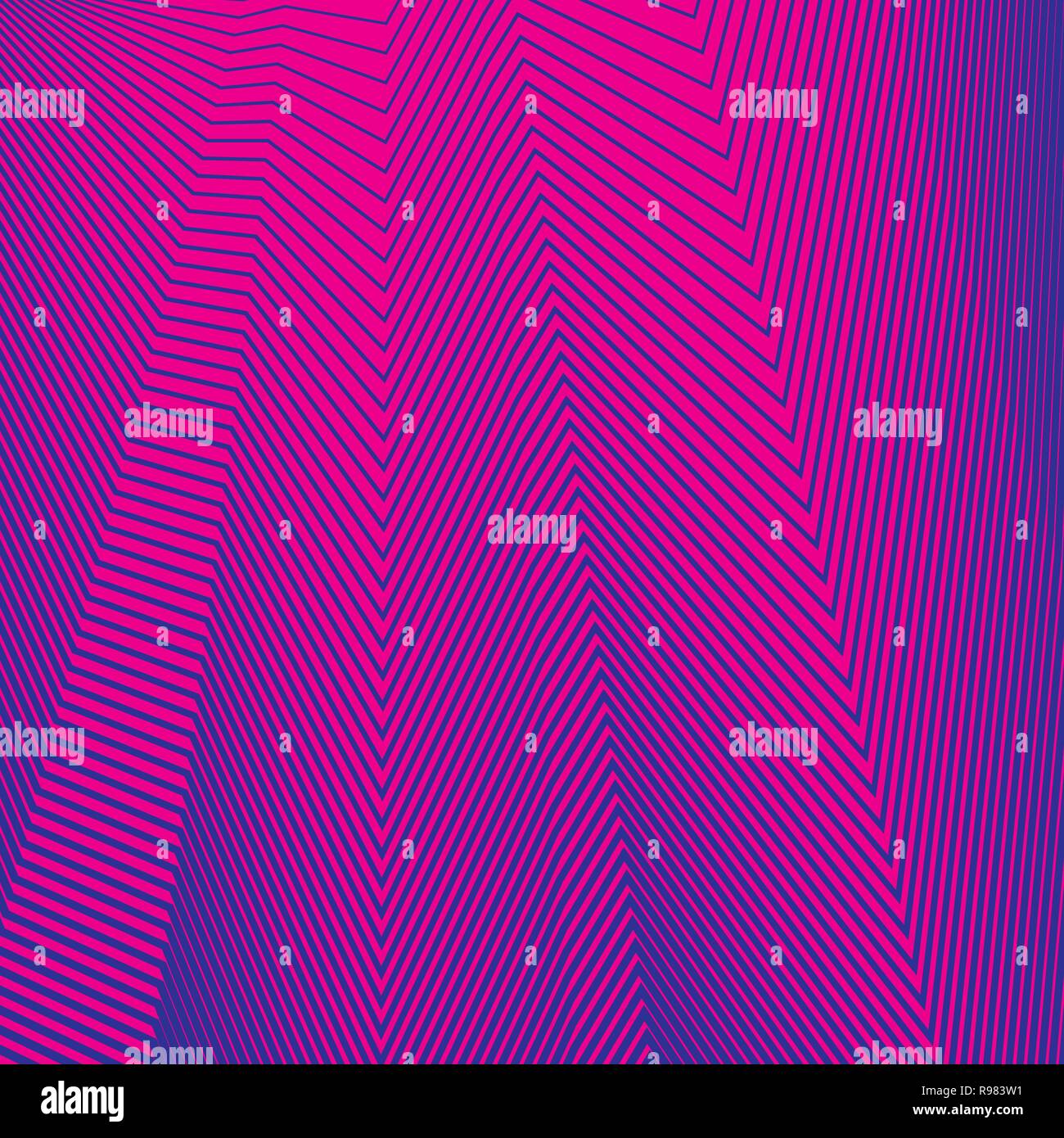 Abstrakte linearen Muster. Vector Illustration. Heller Hintergrund mit Wave Linien Stock Vektor