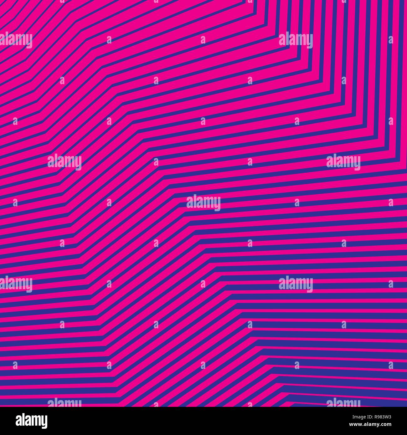 Abstrakte linearen Muster. Vector Illustration. Heller Hintergrund mit Wave Linien Stock Vektor