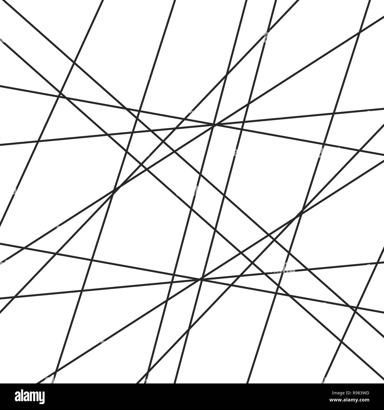 Abstrakte linearen Muster. Vector Illustration. Hintergrund mit schwarzen Linien Stock Vektor