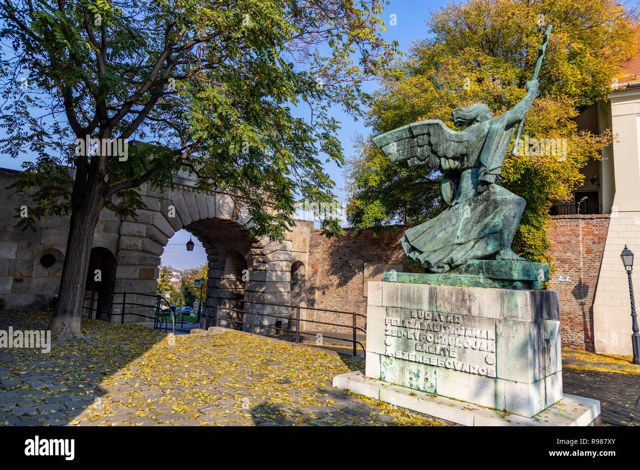 Budapest Statue Stockfoto