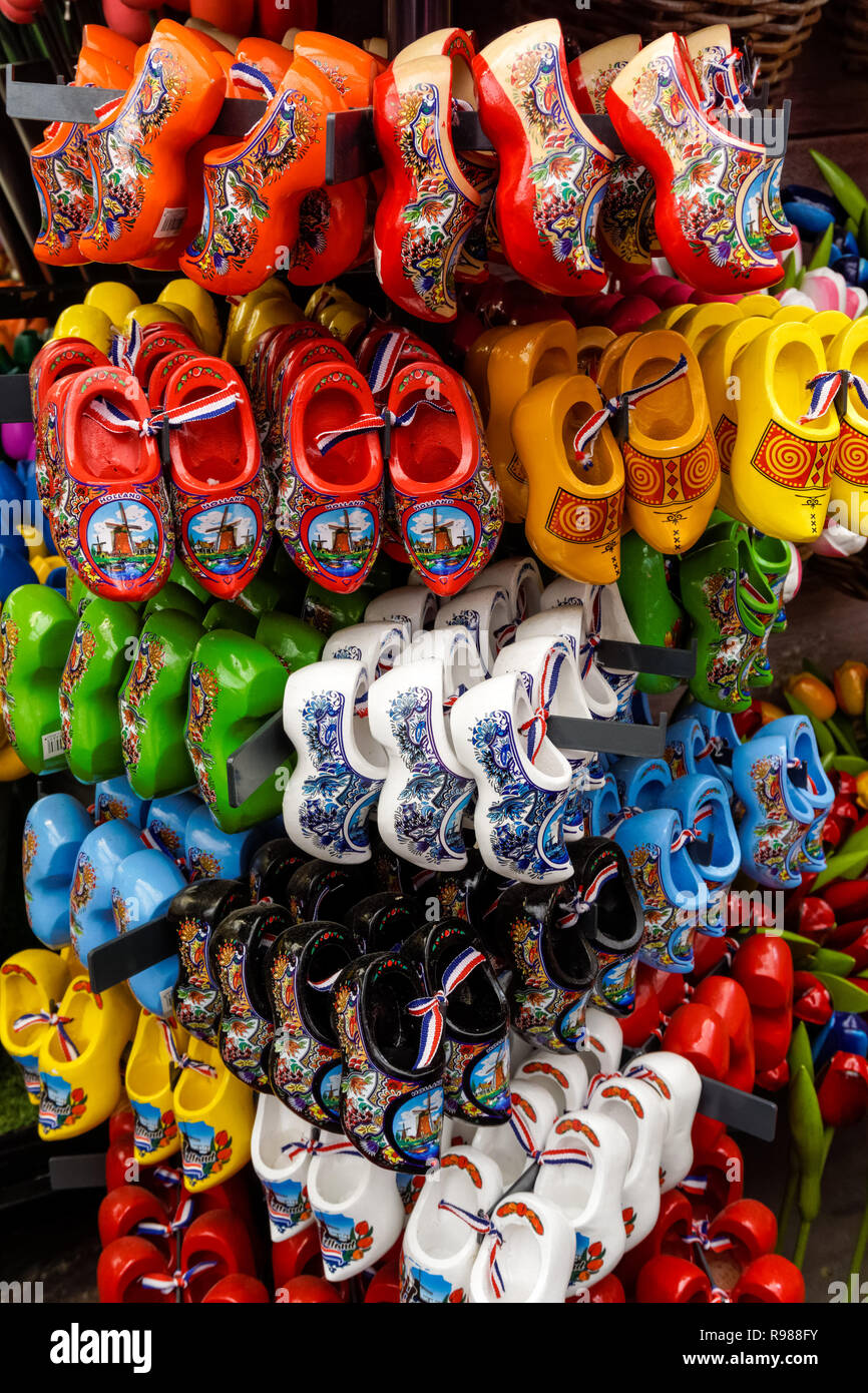 Shop mit Souvenirs in Amsterdam, Niederlande Stockfoto
