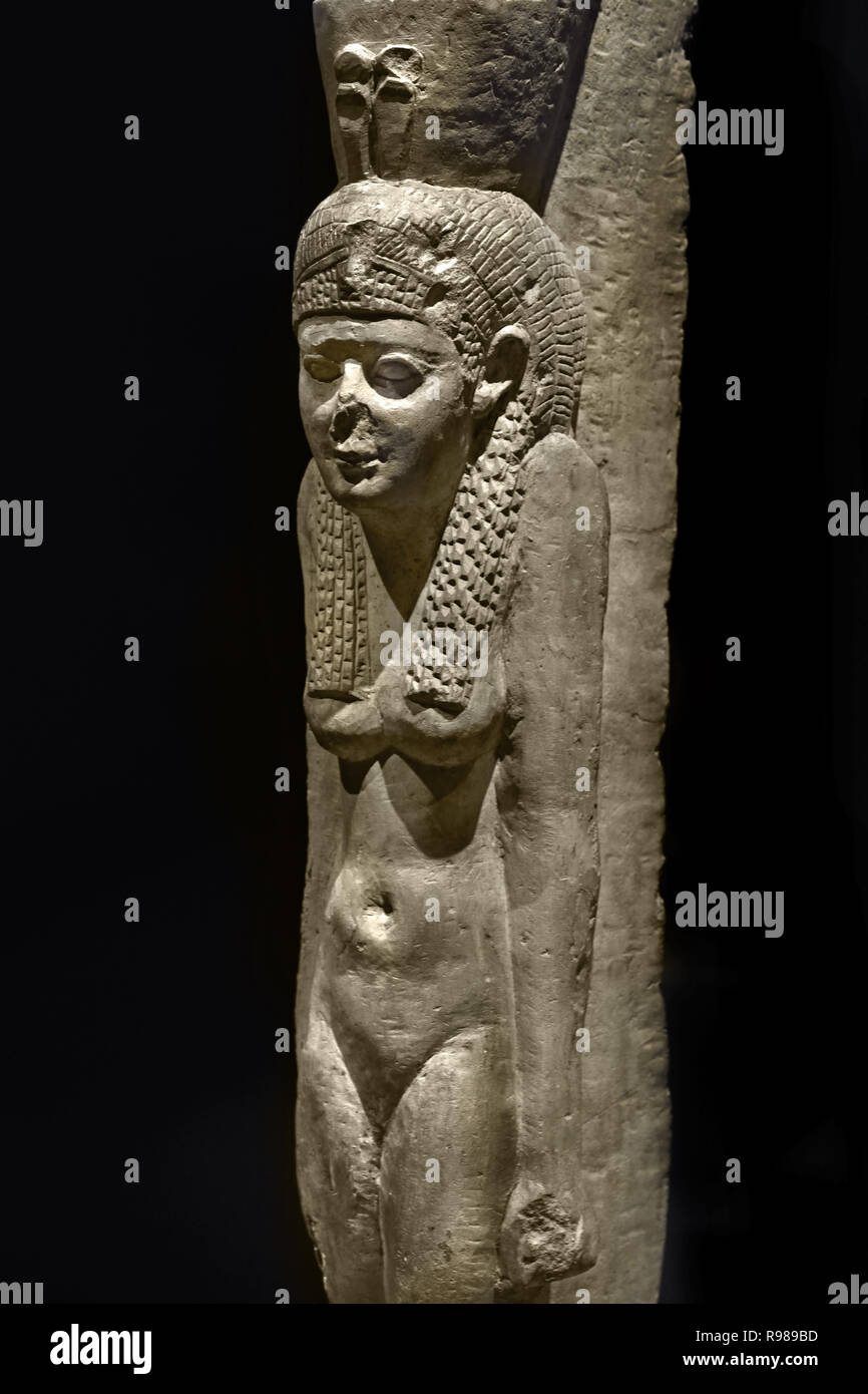 Königin; Cleopatra II; Cleopatra III 83 x 14 x 20,5 cm; c. 75 kg Zeitraum: Griechisch-römische Zeit; Zeit; Ptolemae250-2 Ägypten, Ägyptische. Stockfoto