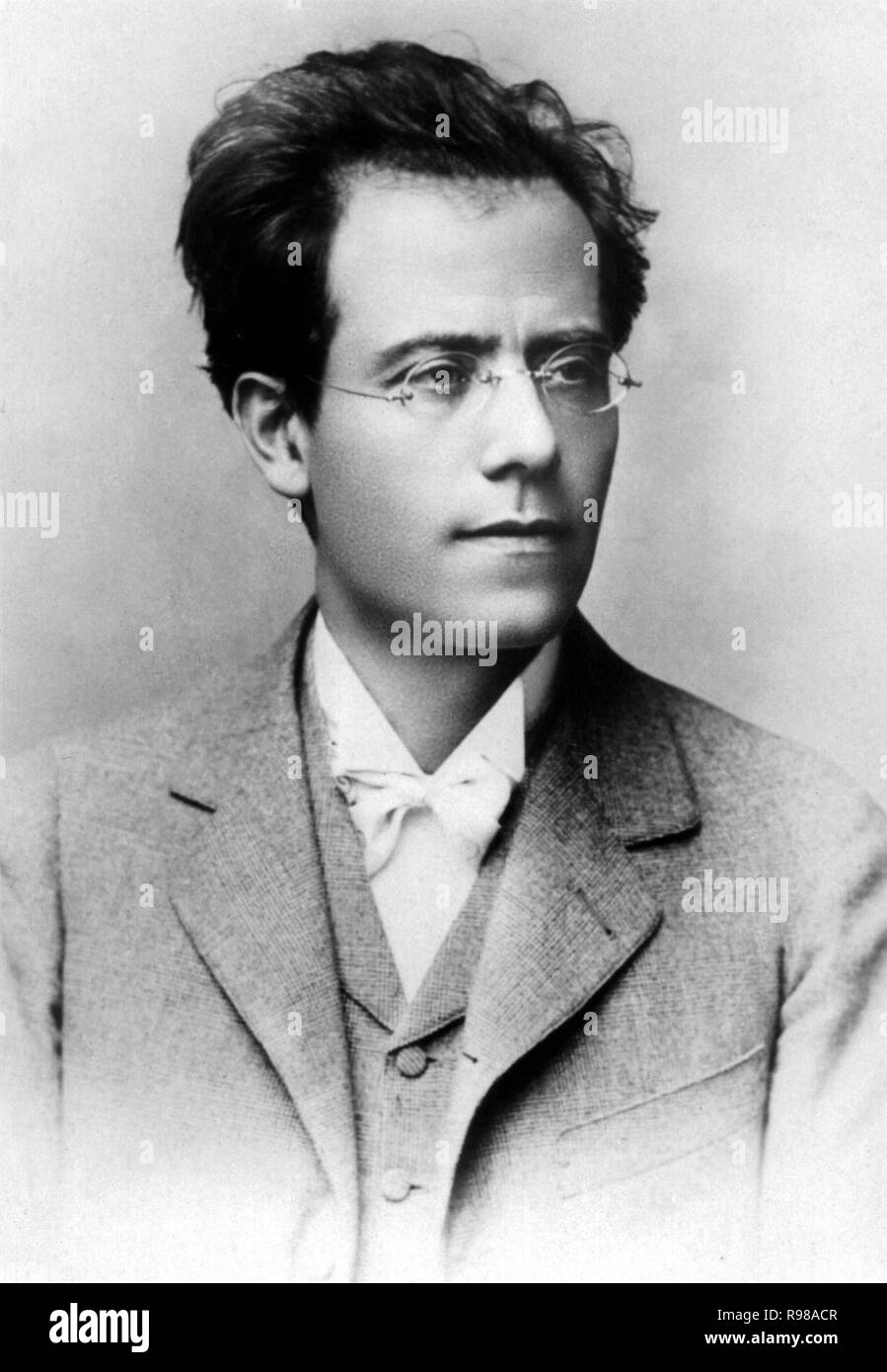 Österreichische Komponist Gustav Mahler. Porträt, 1898. Stockfoto