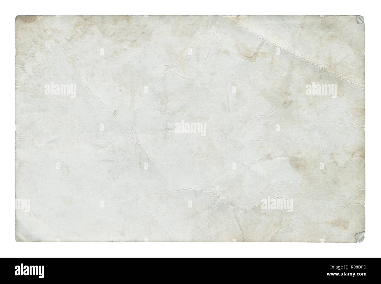 Vintage Papier Hintergrund isoliert - (clipping path enthalten) Stockfoto