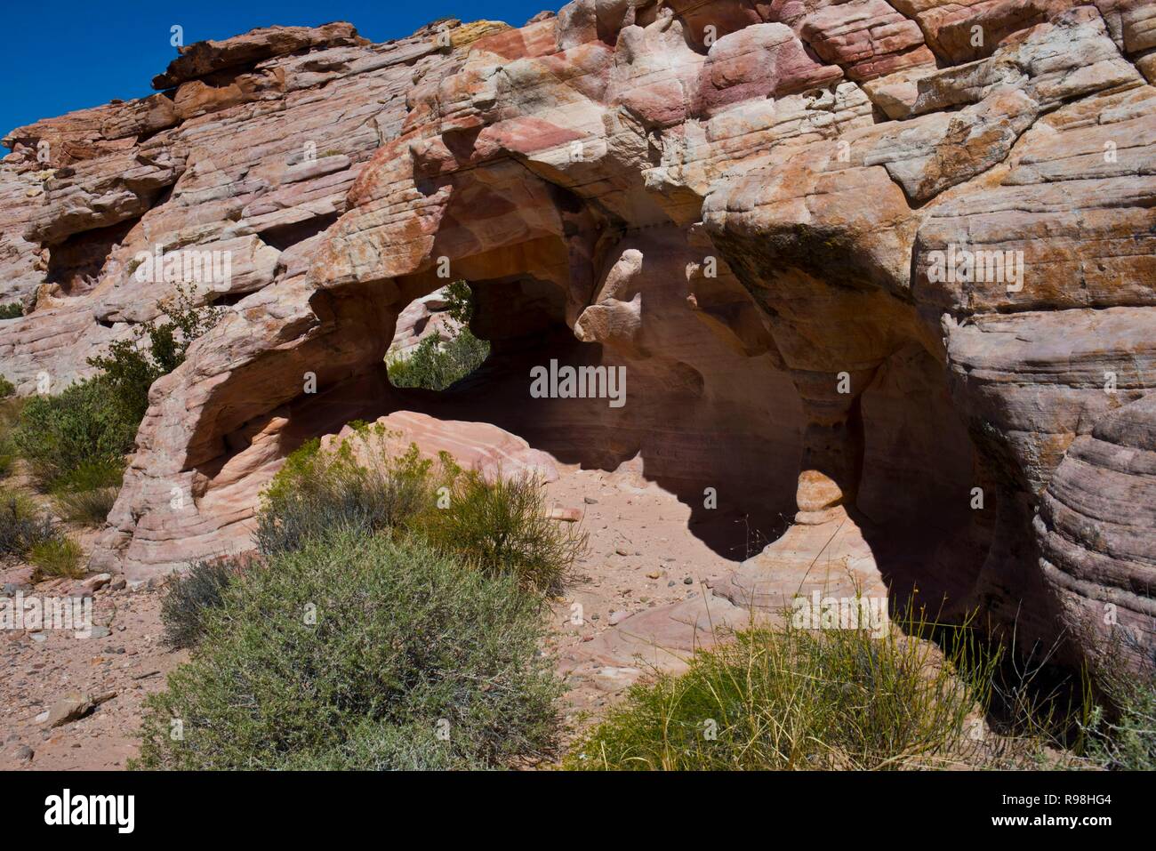 Nevada, Mesquite, Gold Butte National Monument, Blackhawk Straße Vistas Stockfoto