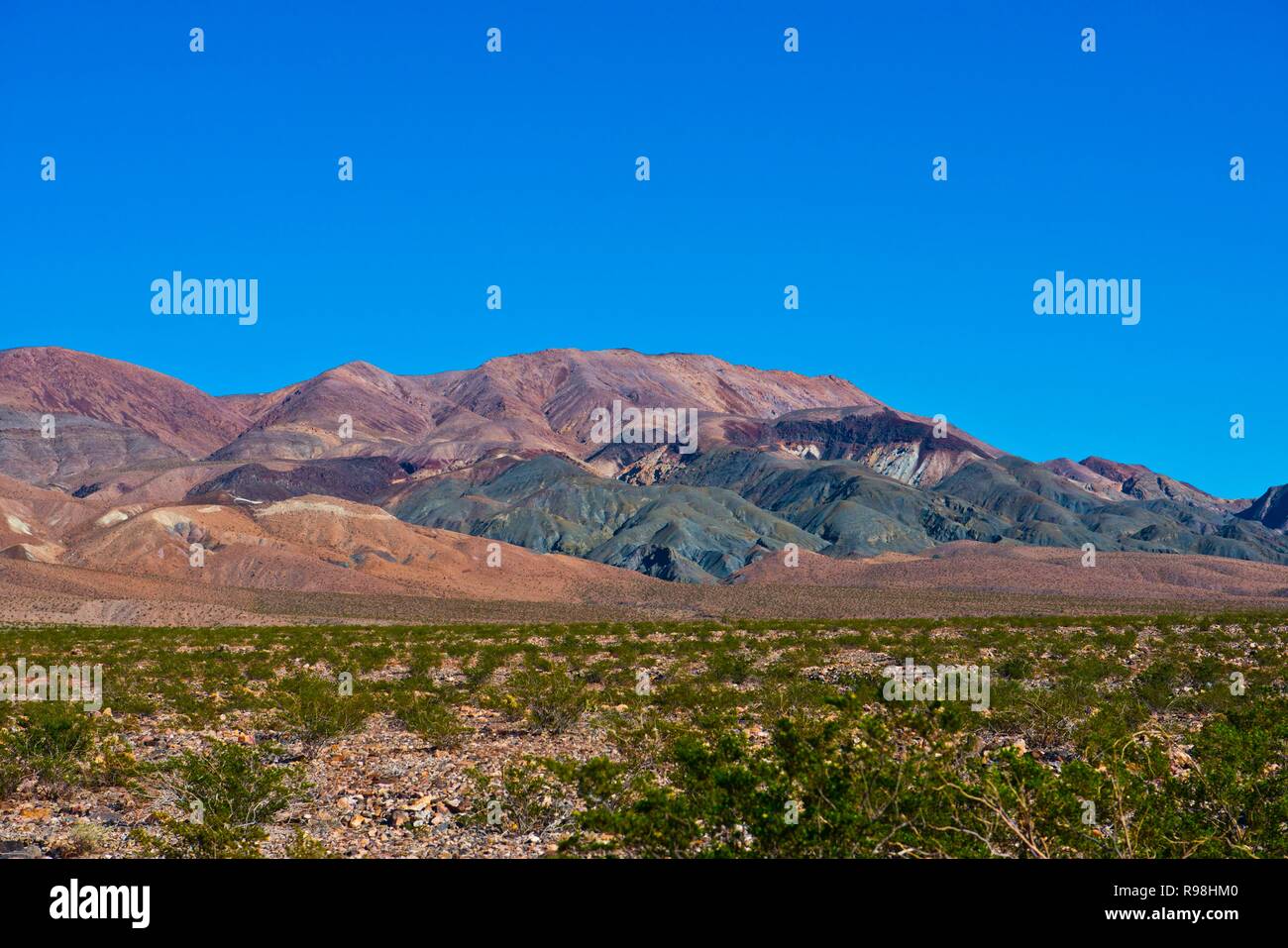 Kalifornien, Death Valley National Park, South Eureka Dünen Straße Landschaft, Letzte Chance Bergkette Stockfoto