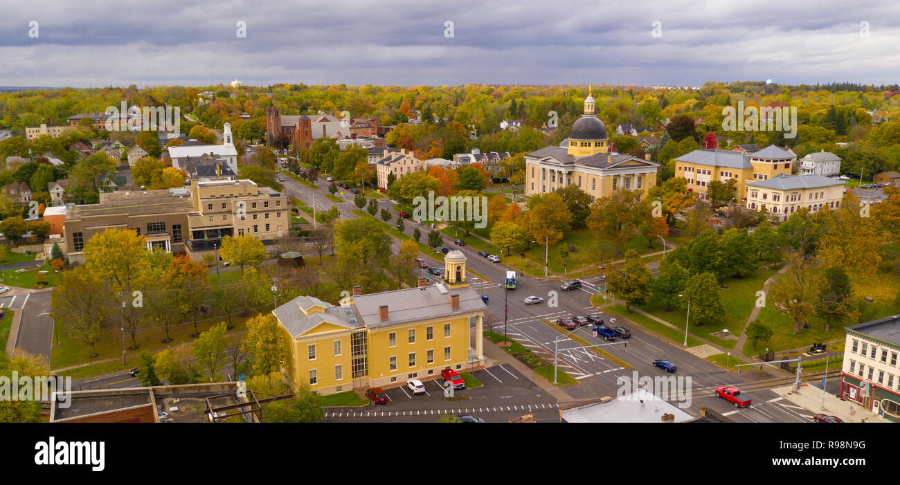 Die Ontario County Courthouse steht auf Rochester in der Innenstadt von Jacksonville New York Stockfoto