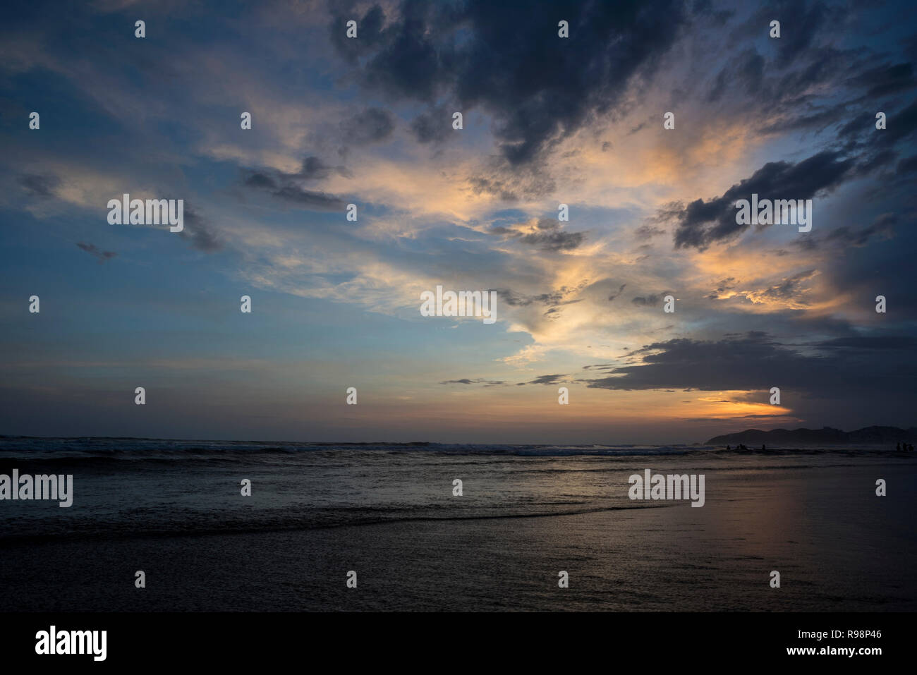 Sonnenuntergang an der Bucht von Acapulco Stockfoto