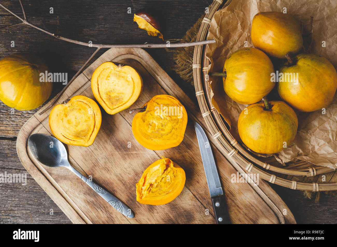 Lucuma Früchte - Eggfruits Stockfoto