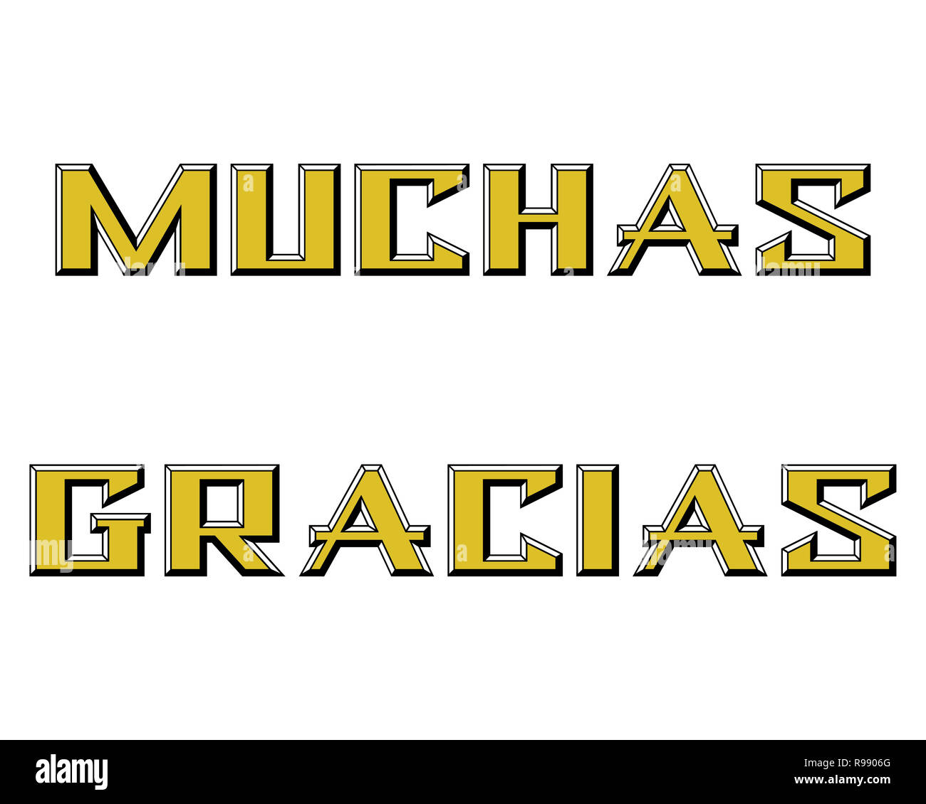 Muchas gracias Fotos und Bildmaterial in hoher Auflösung Alamy