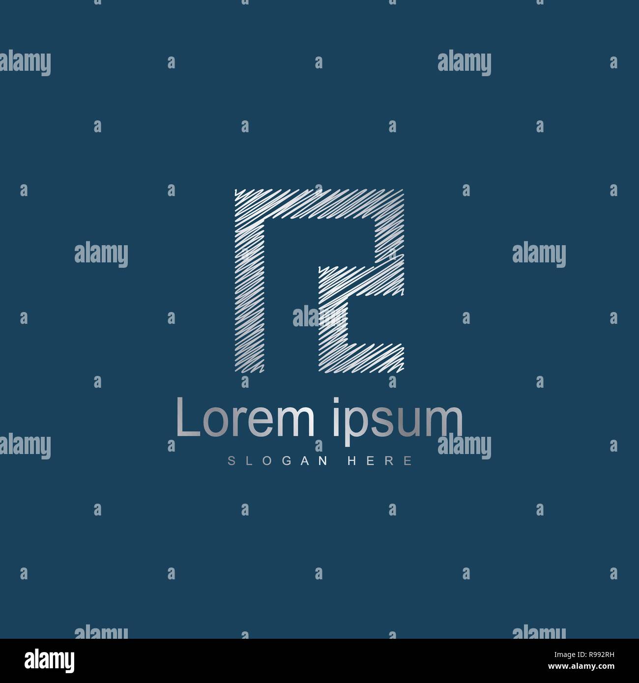 Initial NZ Logo Vorlage Vektor Design Stock Vektor