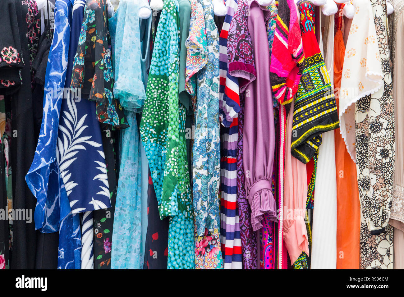 Hintergrund Muster von Vintage Kleidung Stockfoto