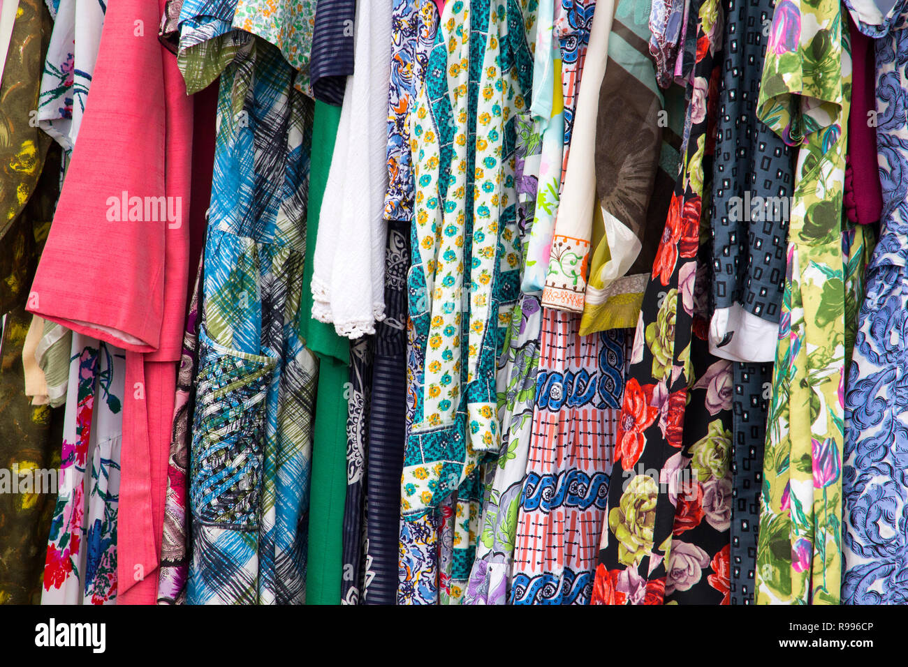 Hintergrund Muster von Vintage Kleidung Stockfoto