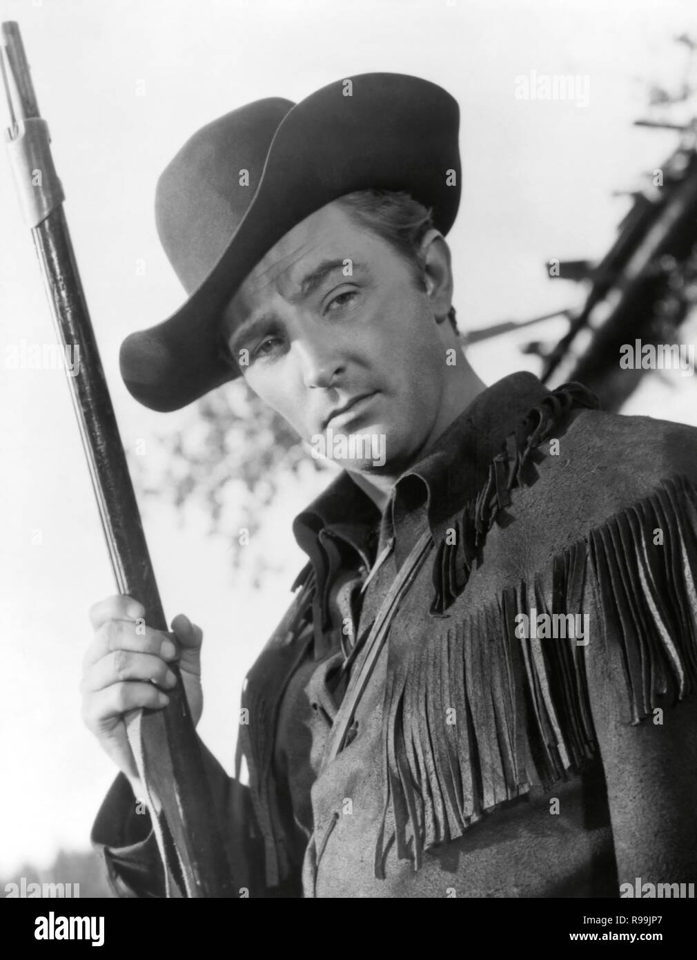 Original Film Titel: RACHEL UND DEN FREMDEN. Englischer Titel: RACHEL UND DEN FREMDEN. Jahr: 1948. Regie: Norman Foster. Stars: Robert Mitchum. Credit: RKO/Album Stockfoto