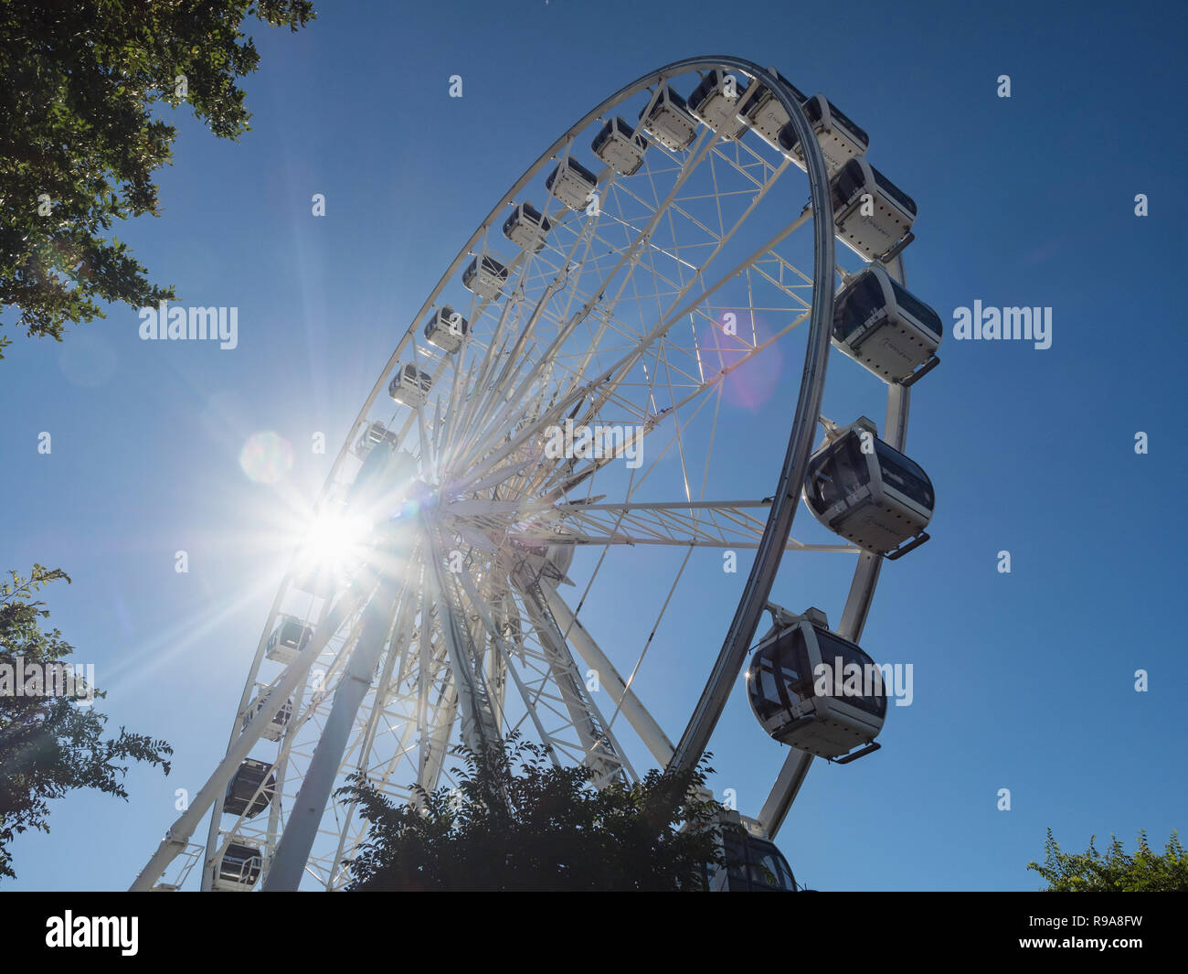 Kapstadt, Südafrika - Dezember 10, 2018 - Victoria und Alfred Waterfront, Cape Rad an der V&A Waterfront in Kapstadt, Südafrika. Stockfoto