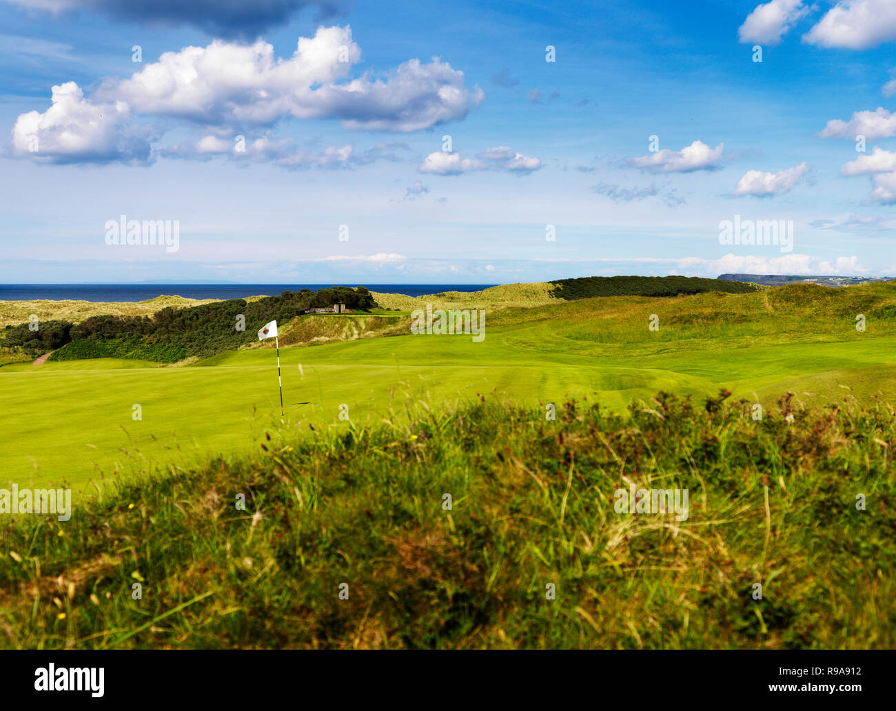 Royal Portrush Golfclub in Nordirland Stockfoto