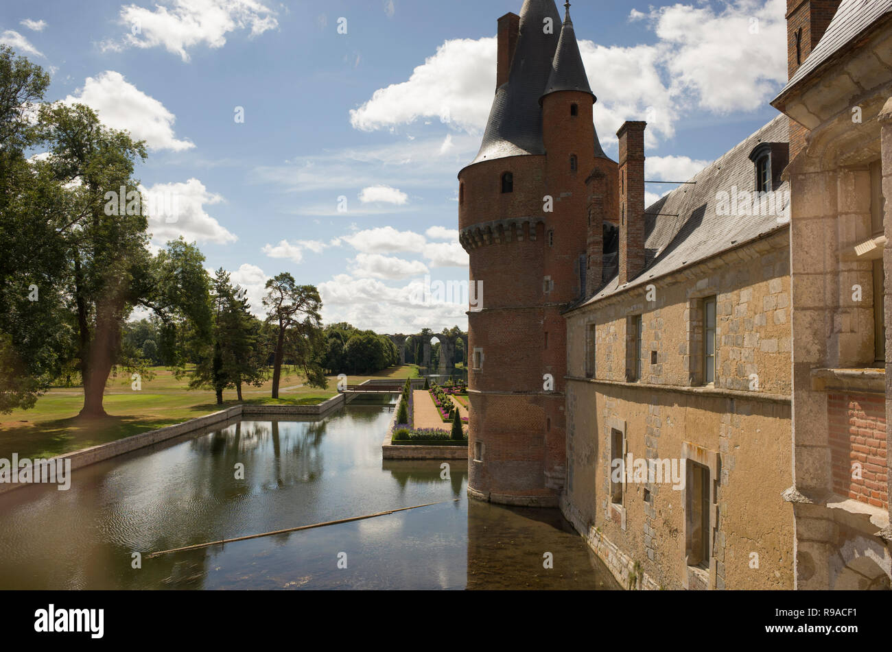 Chateau de Maintenon, Eure-et-Loir Abteilung, Region Centre, Frankreich, Europa Stockfoto